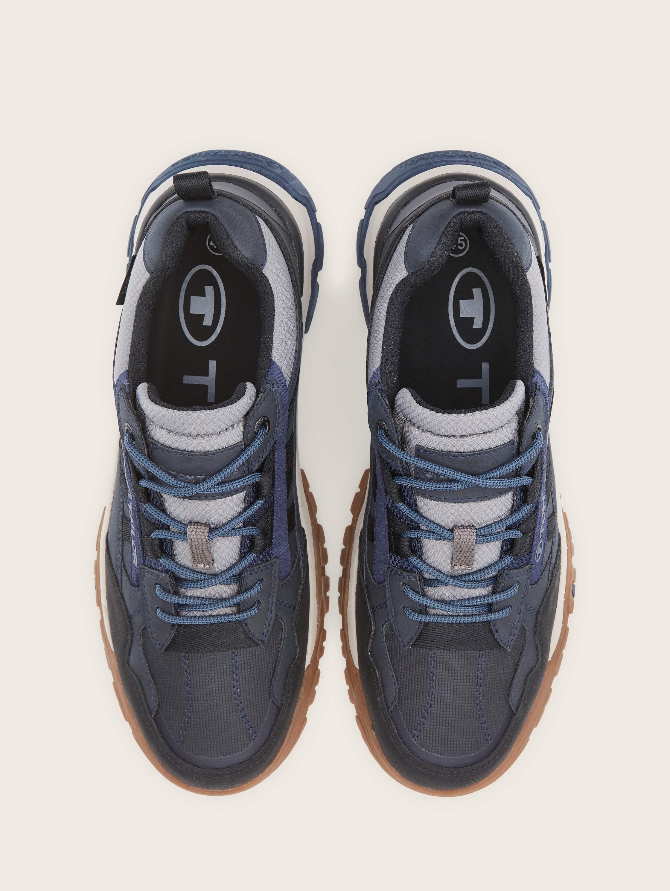 Gemusterter Sneaker - navy - Produkt-Ansicht von oben 