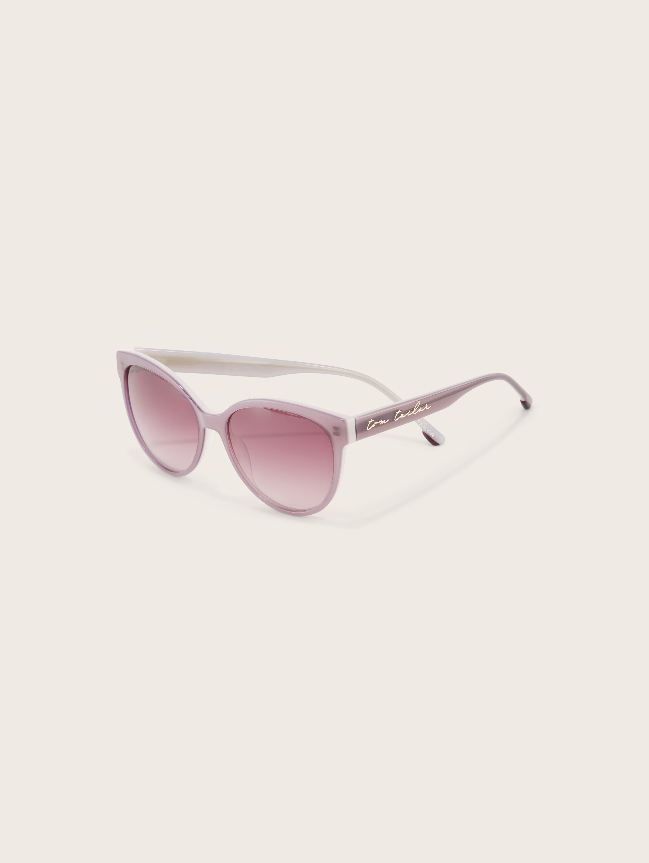 Cat-Eye-Sonnenbrille mit leicht runden Gläsern - 4