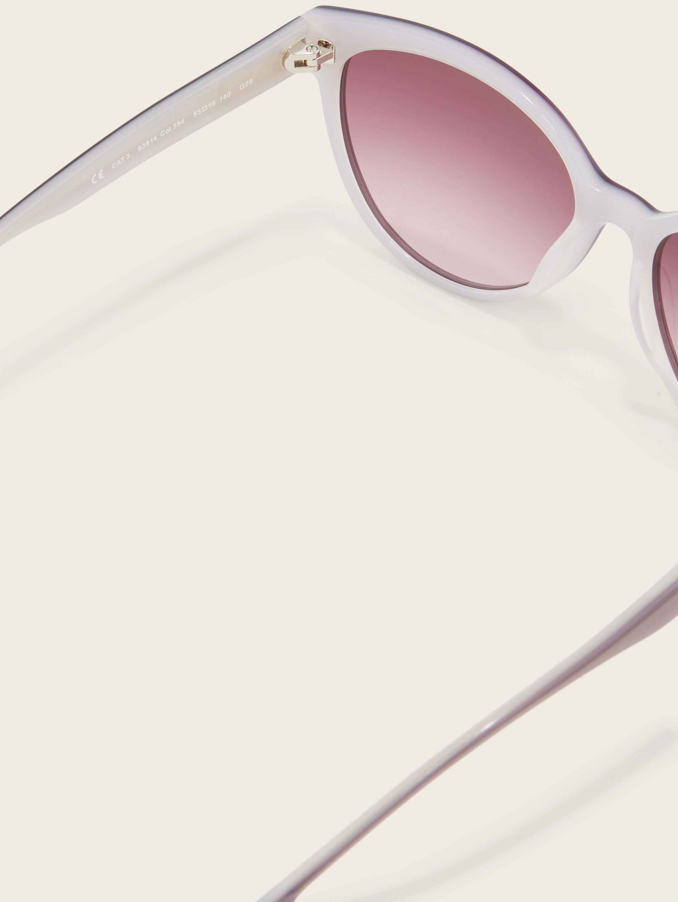 Cat-Eye-Sonnenbrille mit leicht runden Gläsern - 5