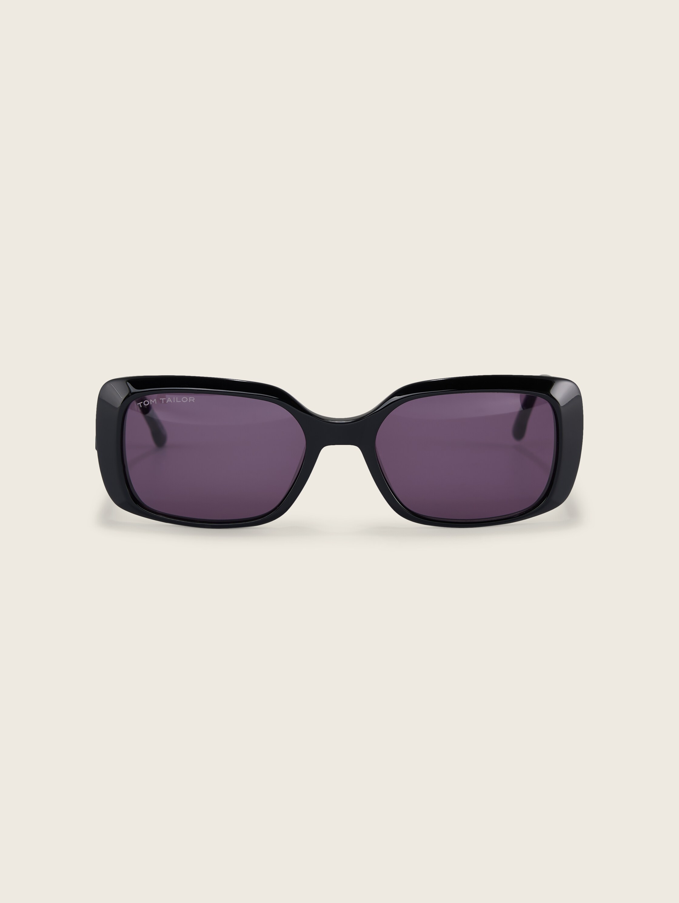 Caree-Sonnenbrille mit eckigen Gläsern - schwarz - 