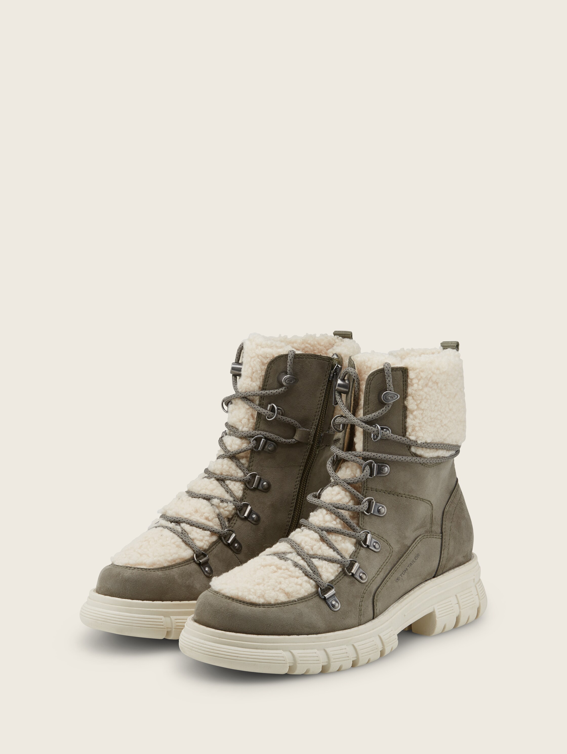 Gefütterte Stiefel - ltkhaki - seitliche Produkt-Ansicht