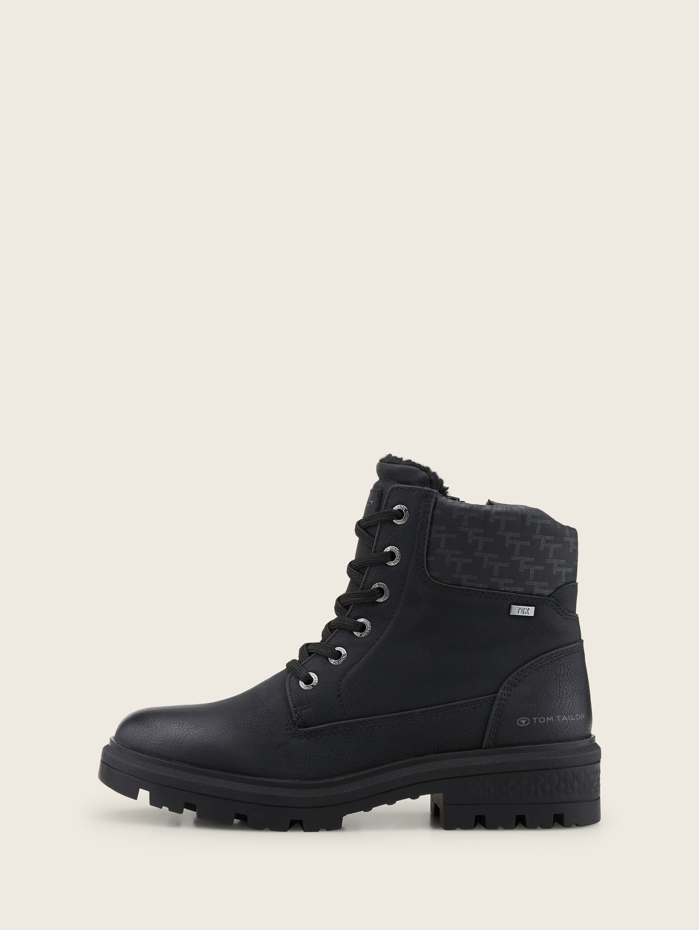 Gefütterte Stiefel mit Block-Absatz - 4
