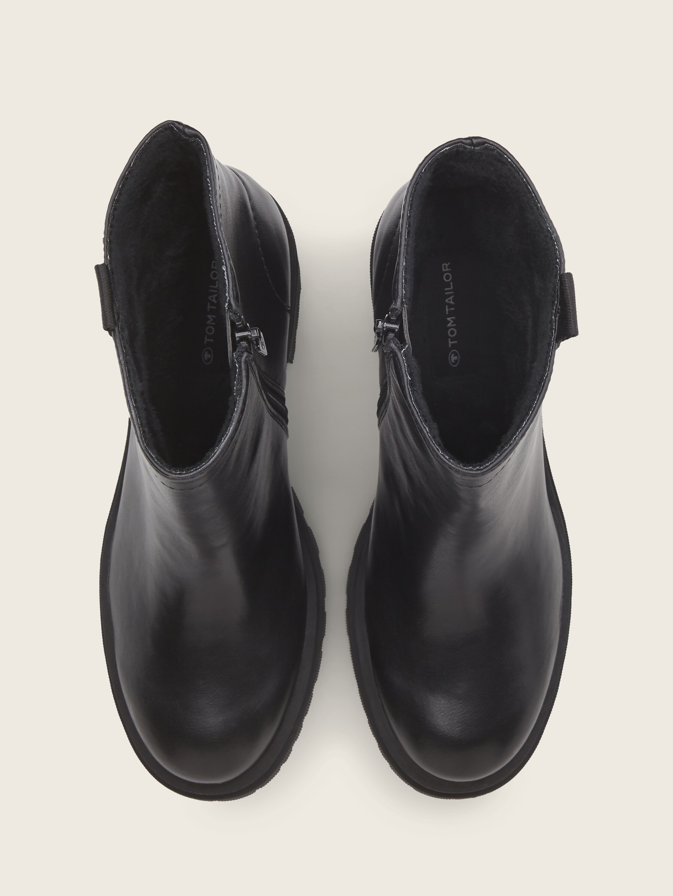 Gevoerde enkellaarsjes - black_1 - 