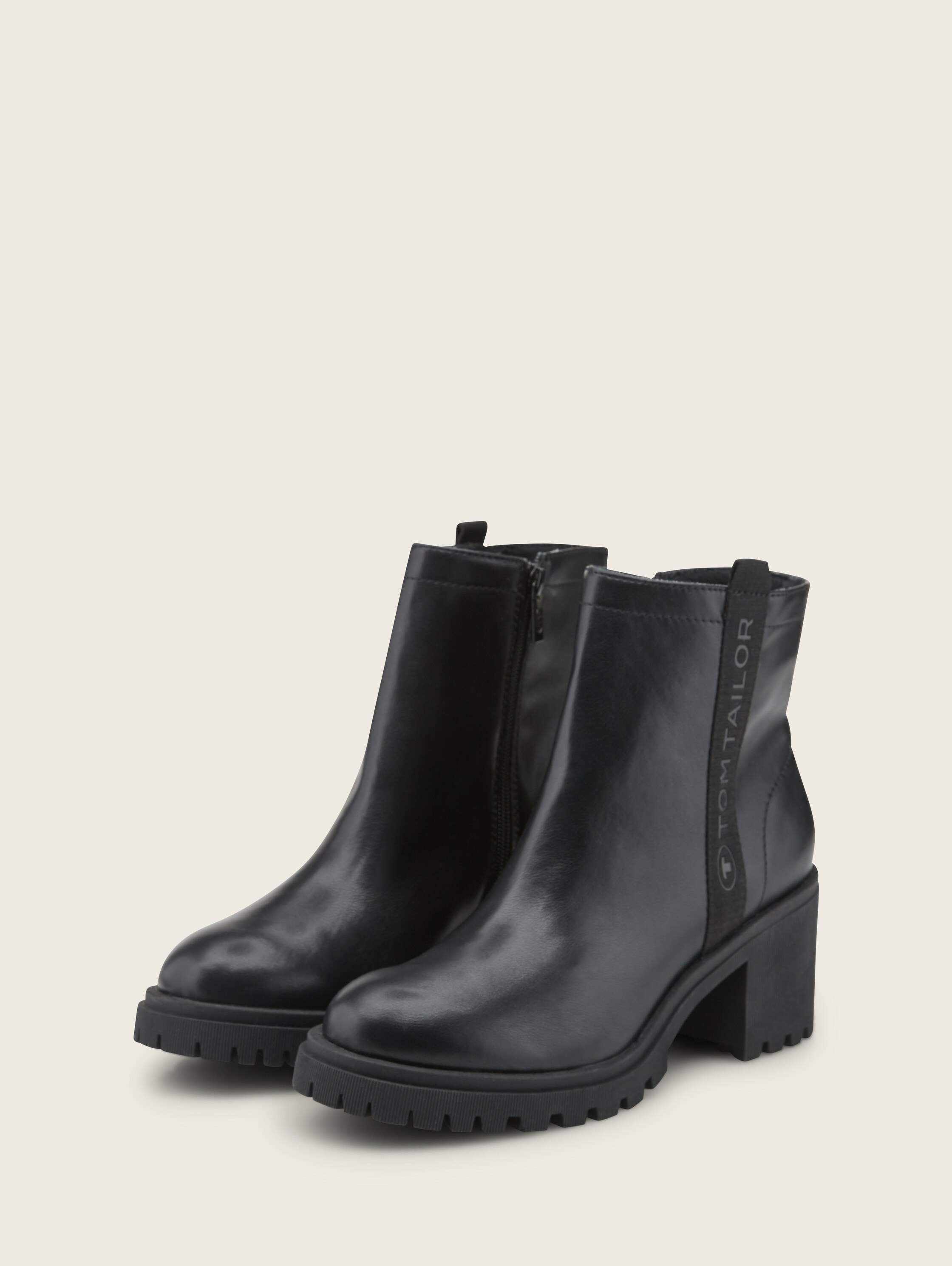 Gevoerde enkellaarsjes - black_1 - 
