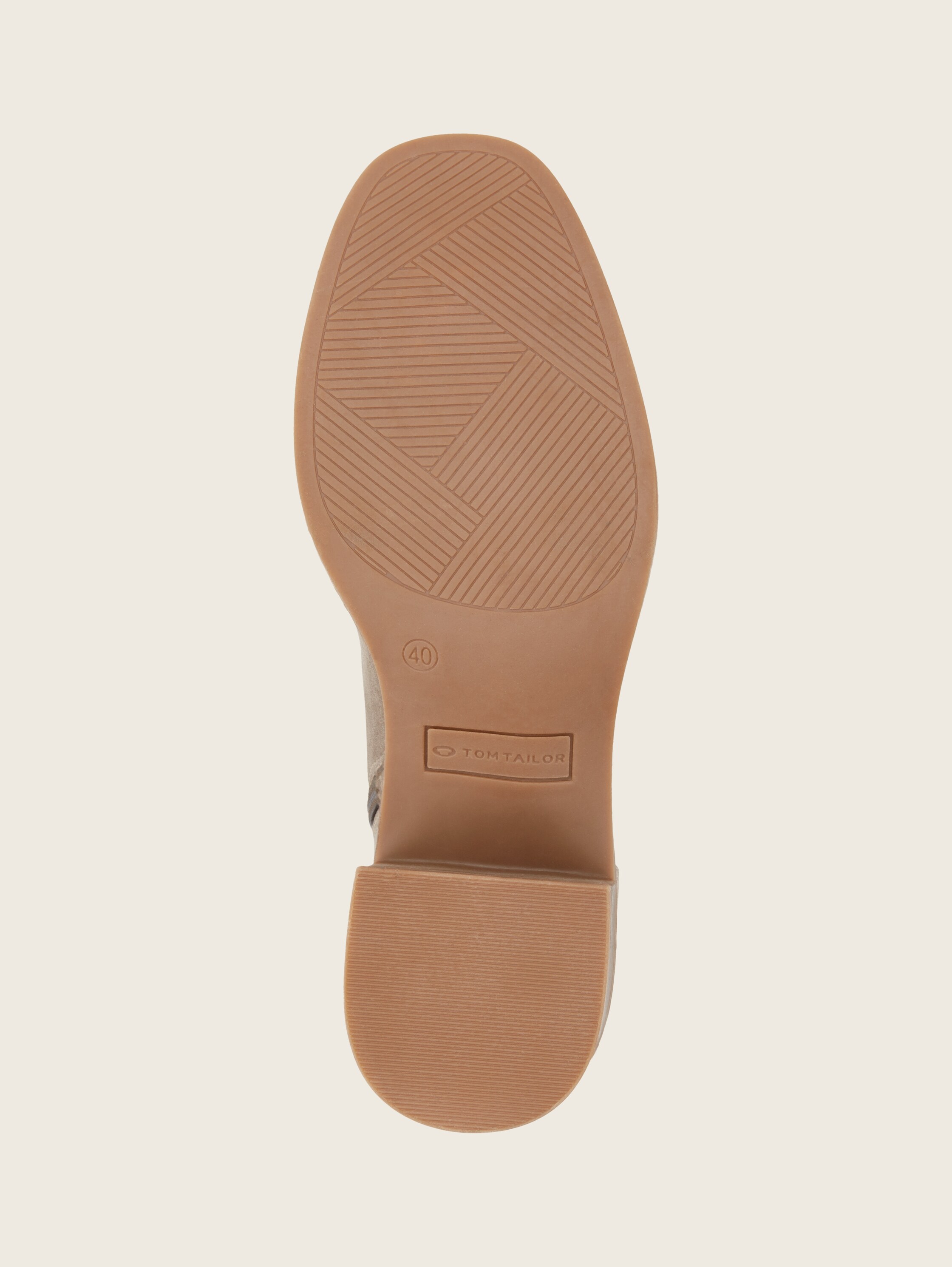 Bottines à talon bloc - taupe - Vue du produit semelle 