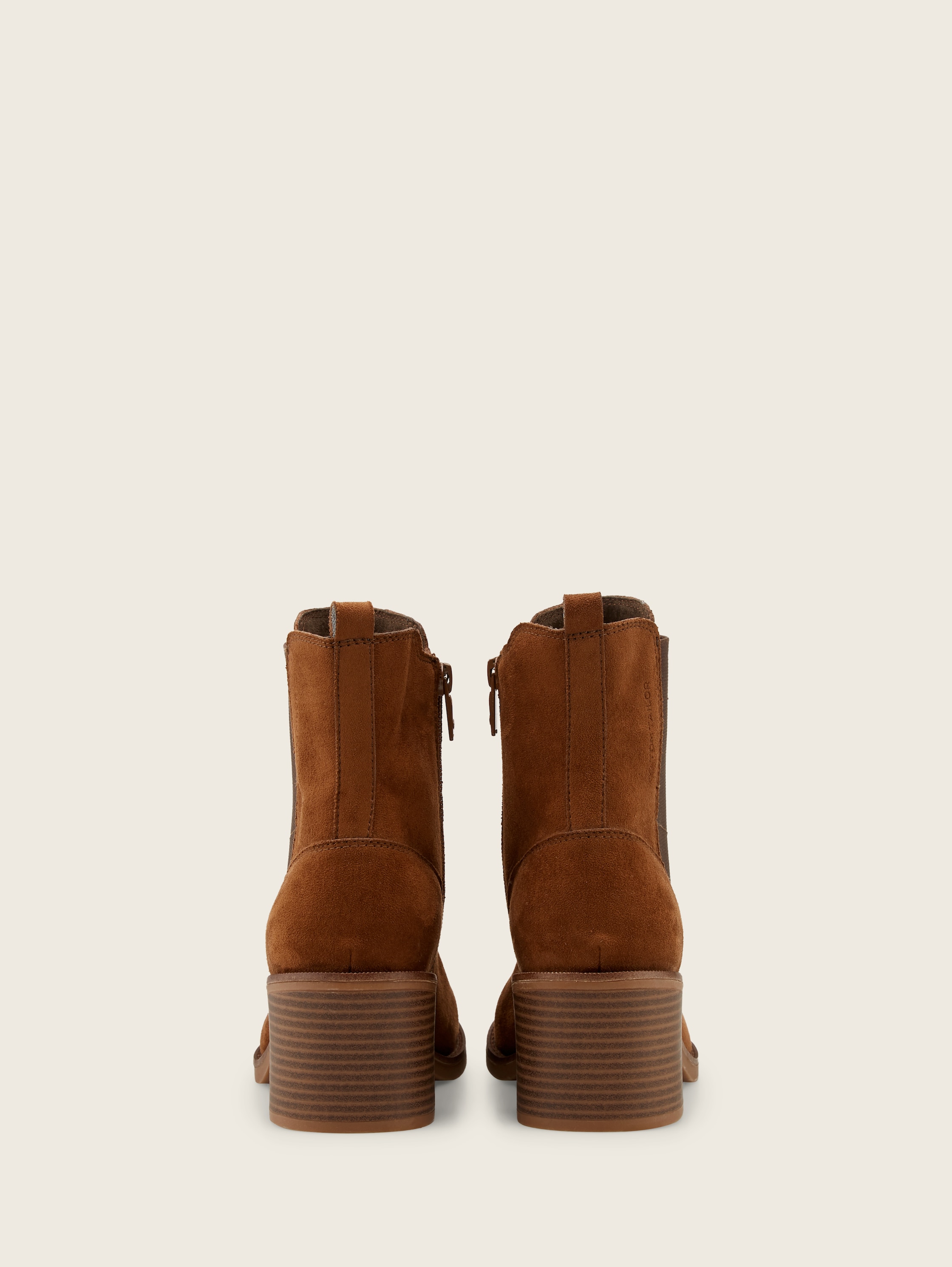 Stiefeletten mit Block-Absatz - brown - Produkt-Rückansicht