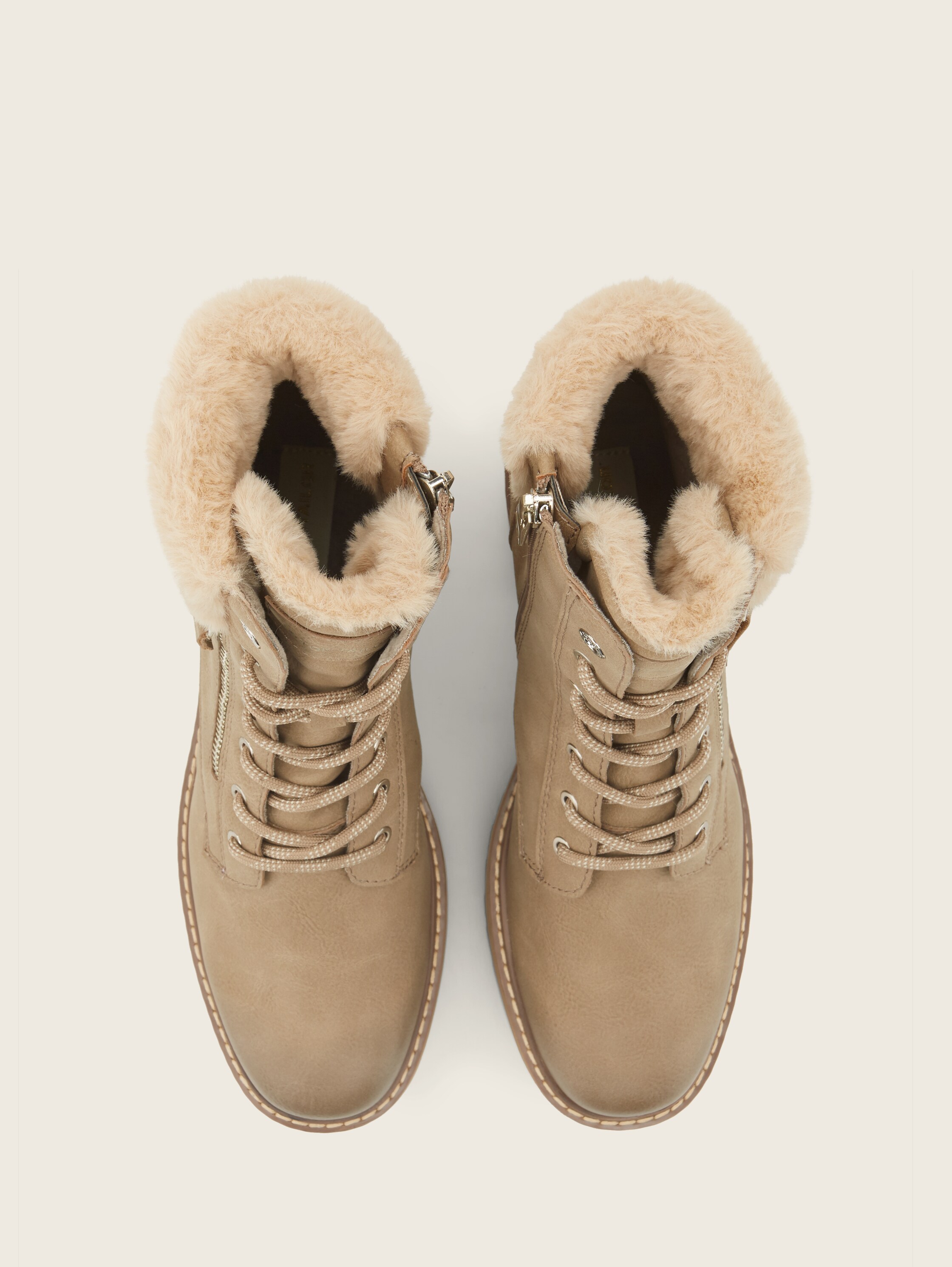 Bottes à talon bottier - dark sand - Vue du produit du haut