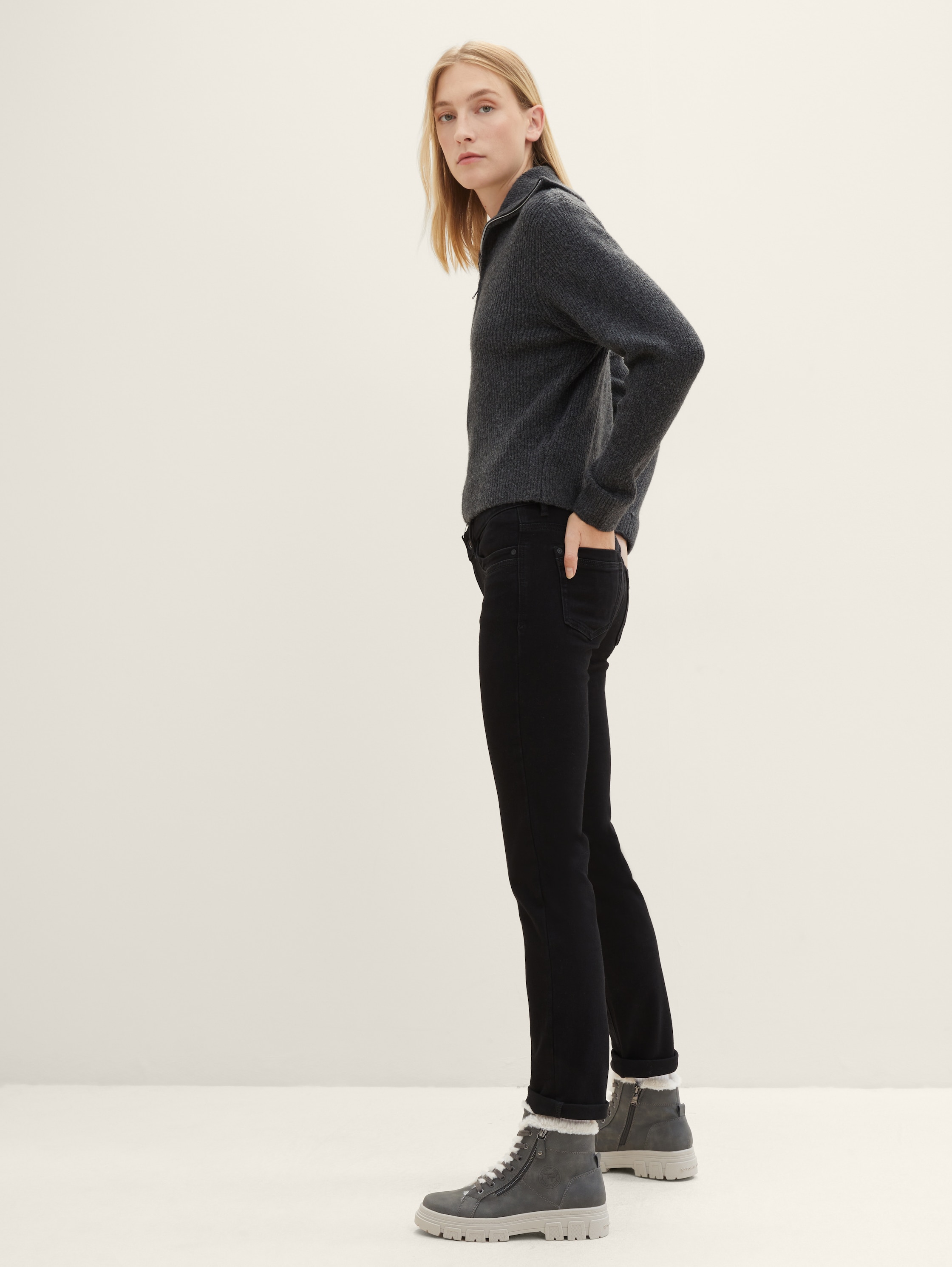 Bottes à talon bottier - coal