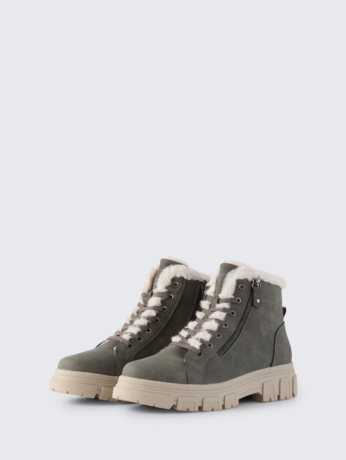 Gefütterte Stiefel mit Fellimitat - coal - seitliche Produkt-Ansicht