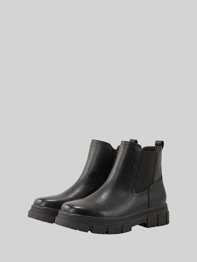 Bottines Chelsea doublées par Women, black