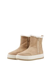 Selected, Ankle boots with flat heels by Tom Tailor, beige