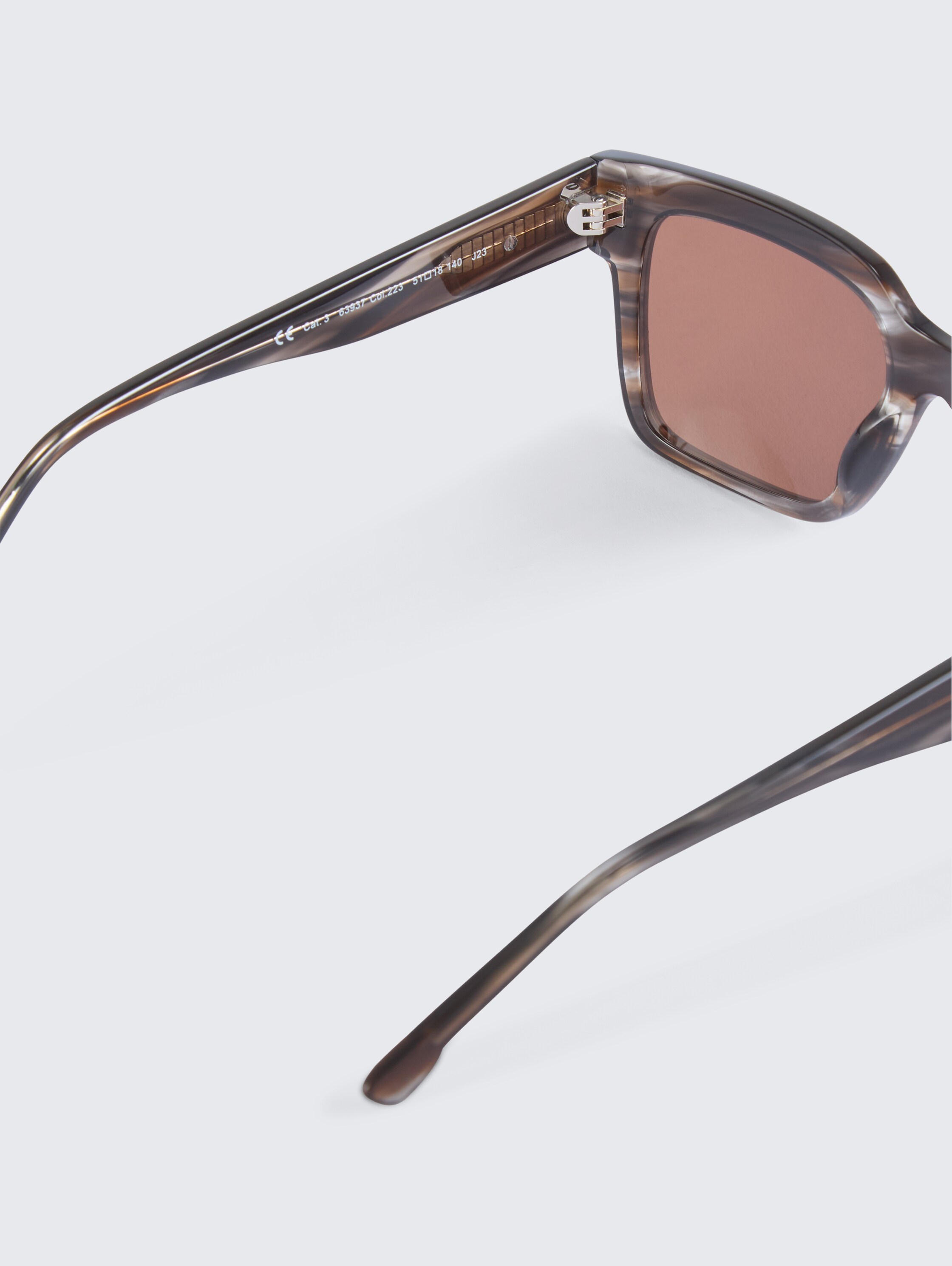 Wayfarer-Sonnenbrille - graubraun_strukturiertdunkel - 