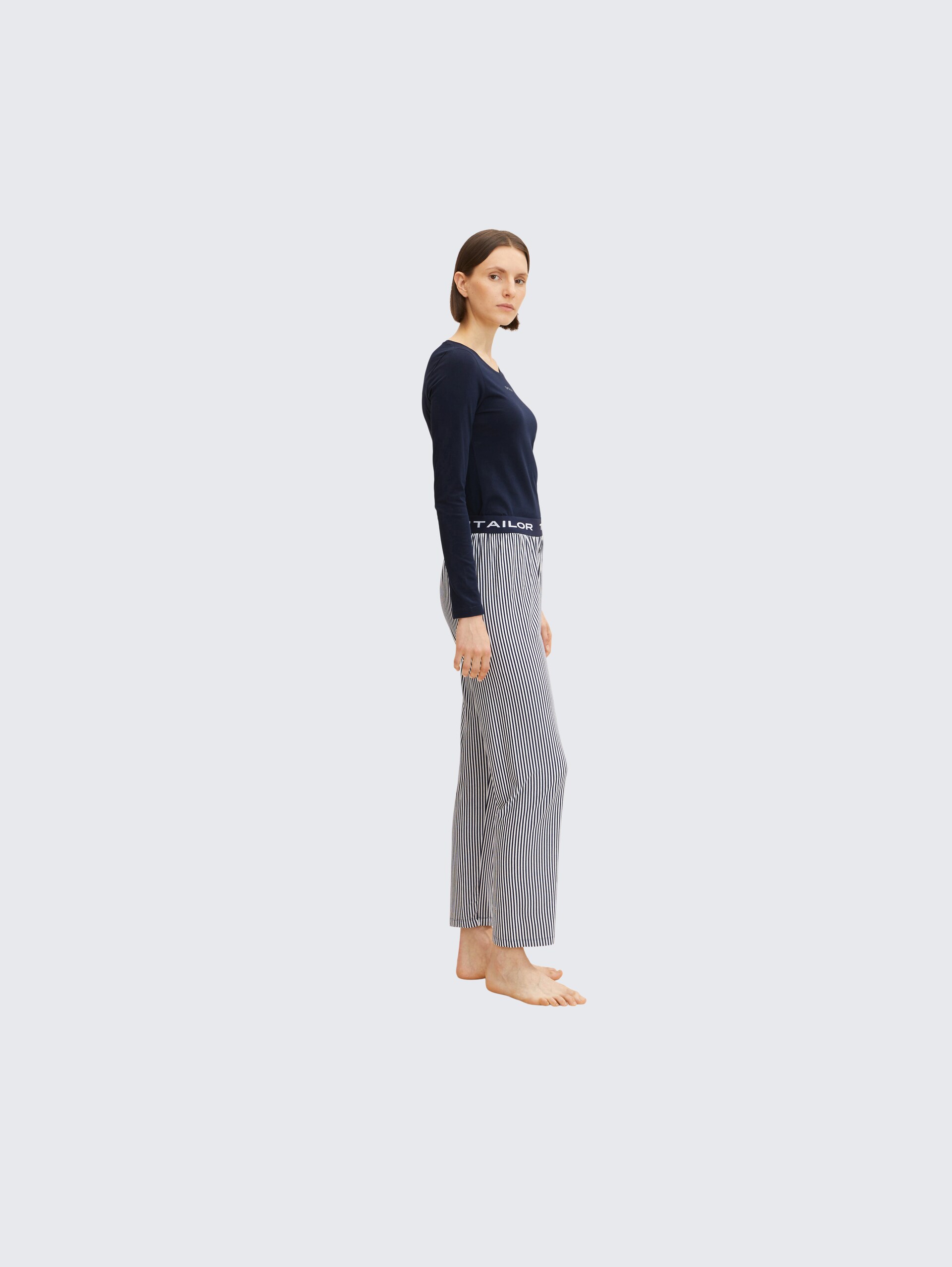 Pyjamahose mit Streifenmuster - blue stripes