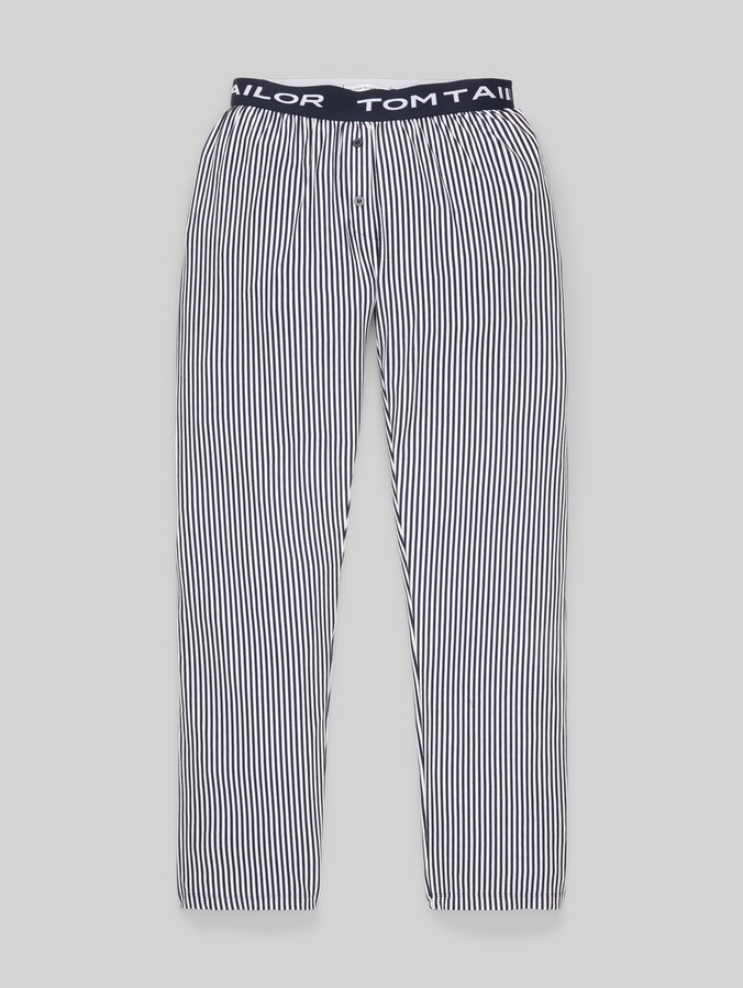 Pantalon de pyjama à rayures par Women, blue stripes