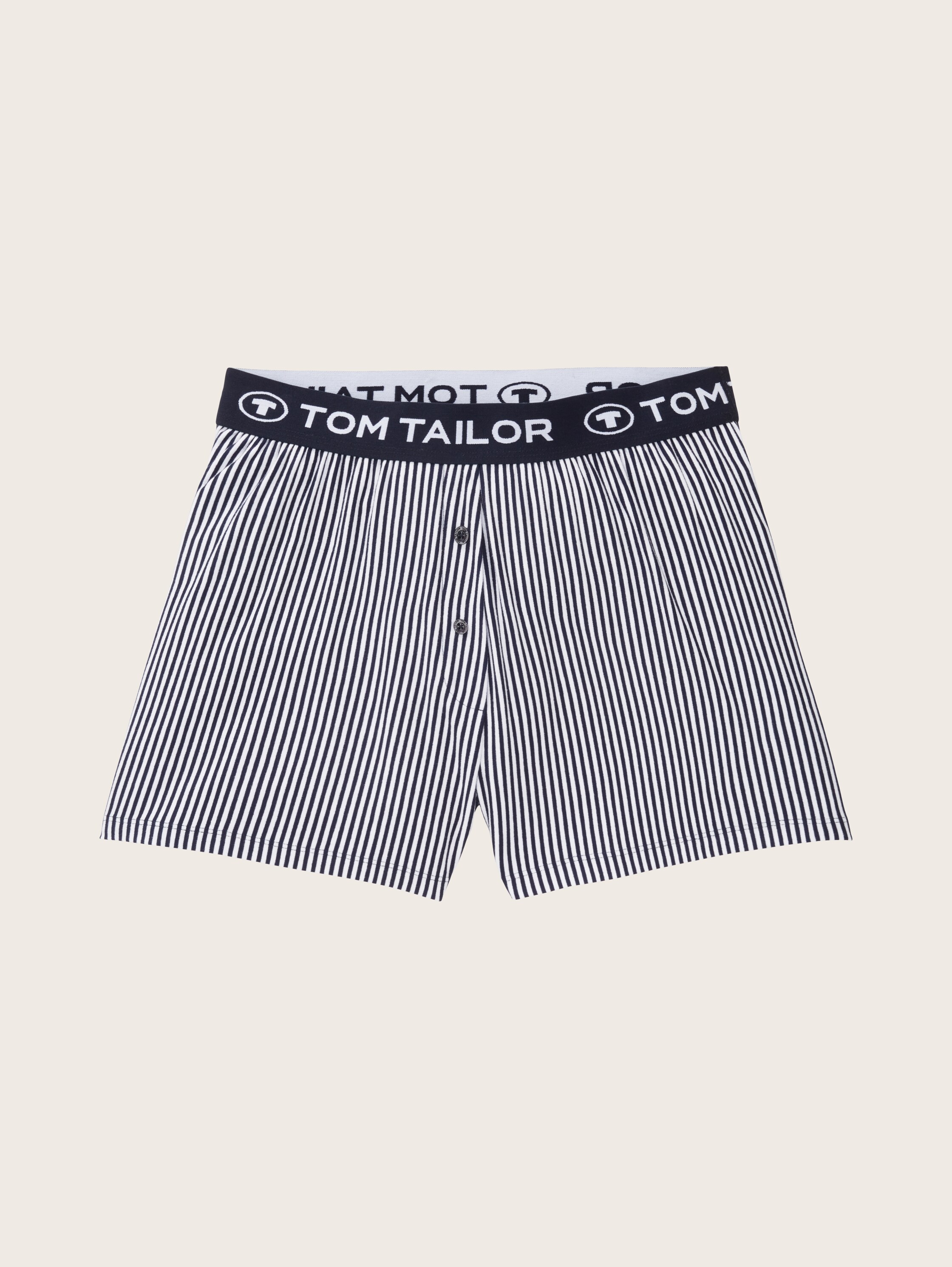 Pyjamashort met streeppatroon - blue_stripes - 