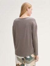 Loungewear T-shirt à manches longues - grey-medium-solid - Vue arrière du modèle