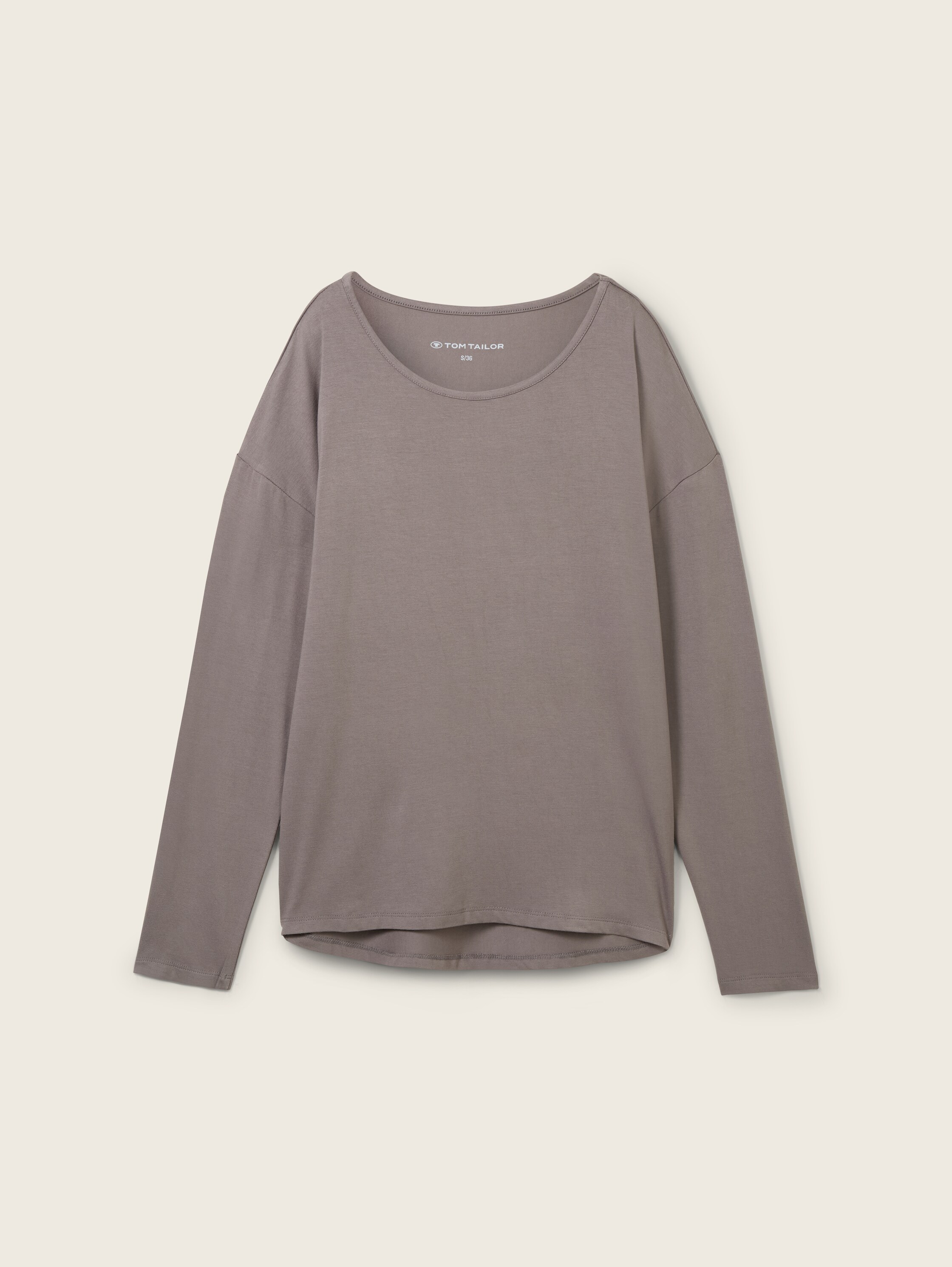 Loungewear shirt met lange mouwen - greymediumsolid - 