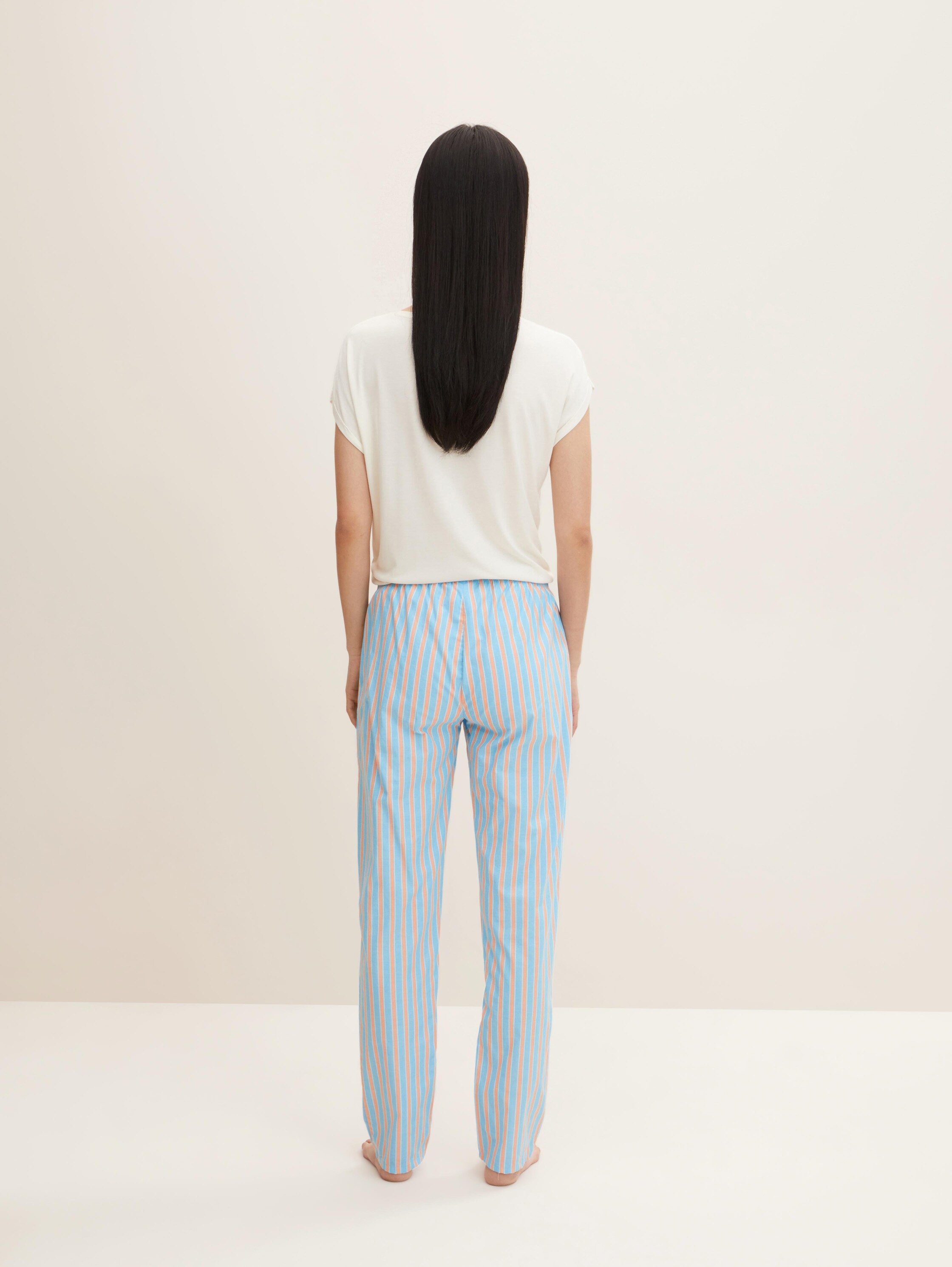 gestreepte Pyjamabroek - blue stripes - Model-achteraanzicht