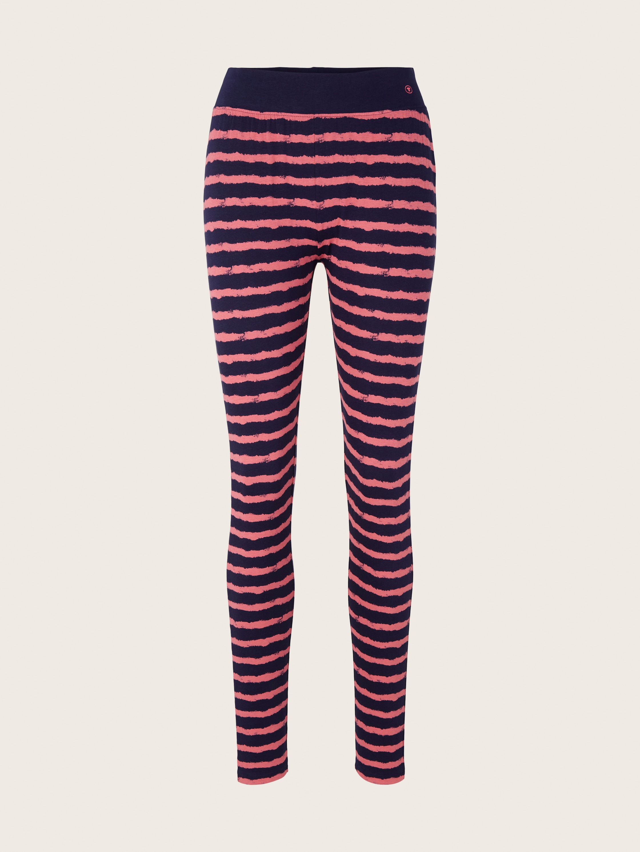 Leggings met tekening - blue-dark-horizontal stripe - Product vooraanzicht