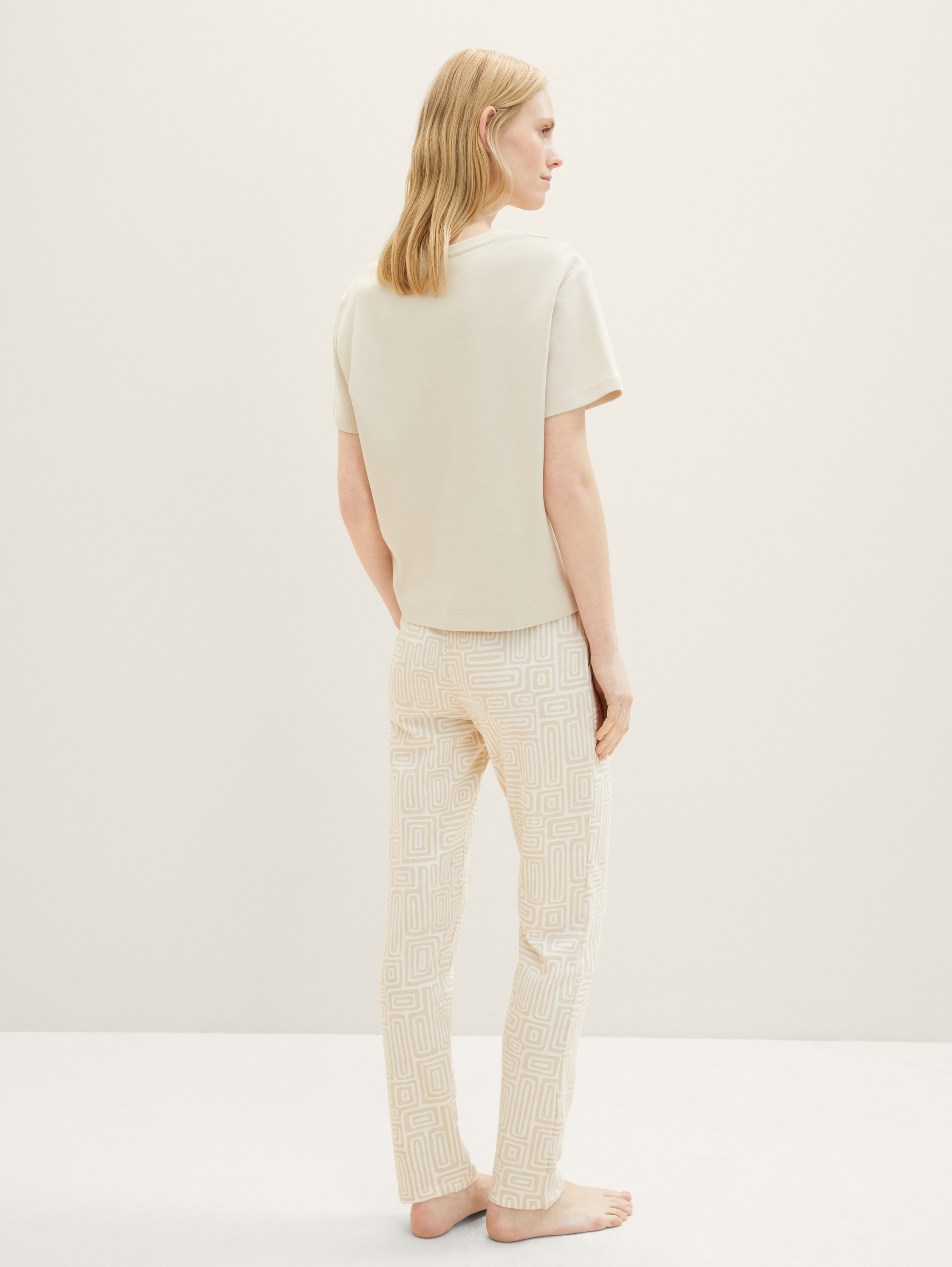 Gemusterte Sweathose - braunhellallover - 