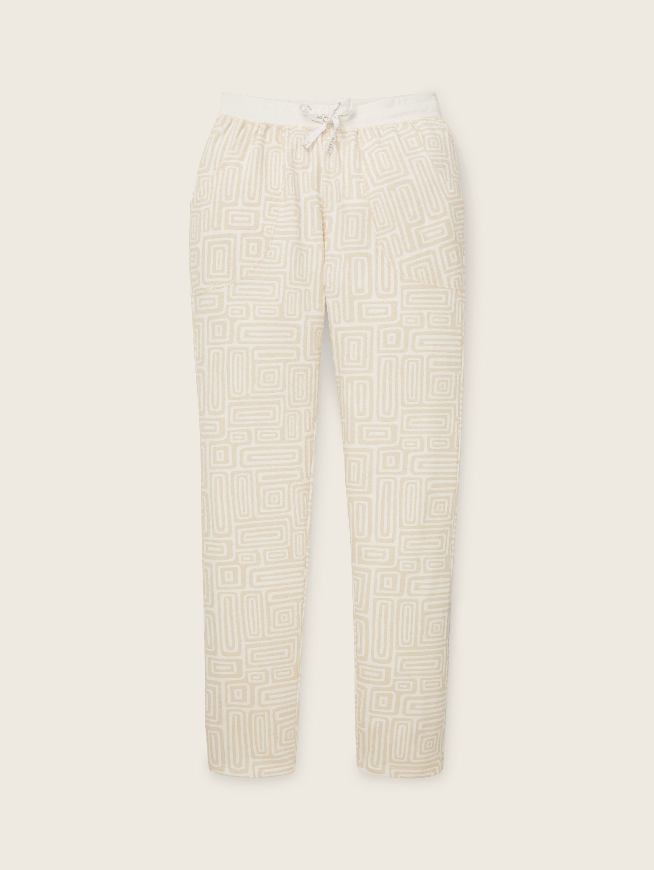 Gemusterte Sweathose - braunhellallover - 