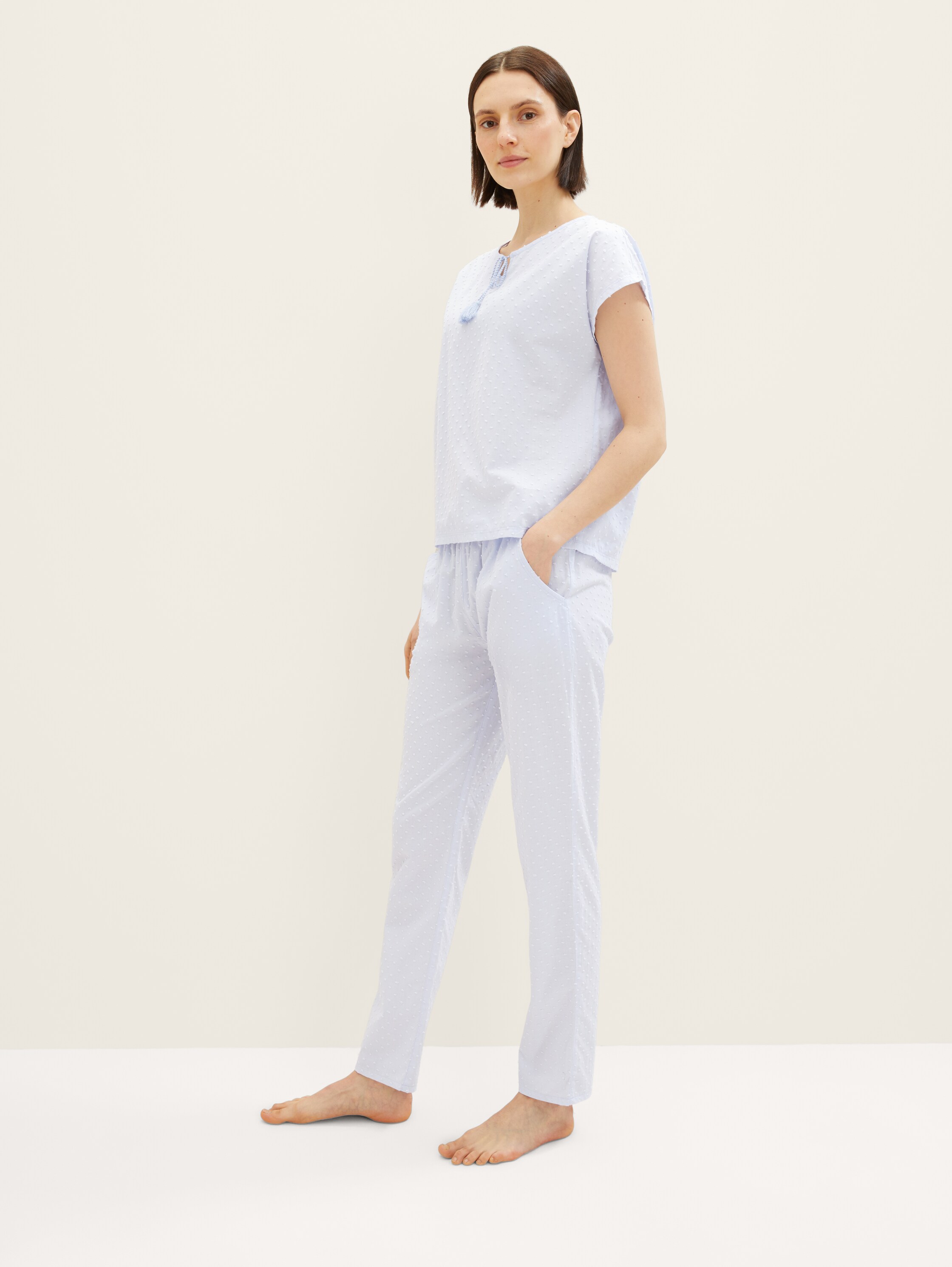 Pyjama-Hose mit Struktur - 8