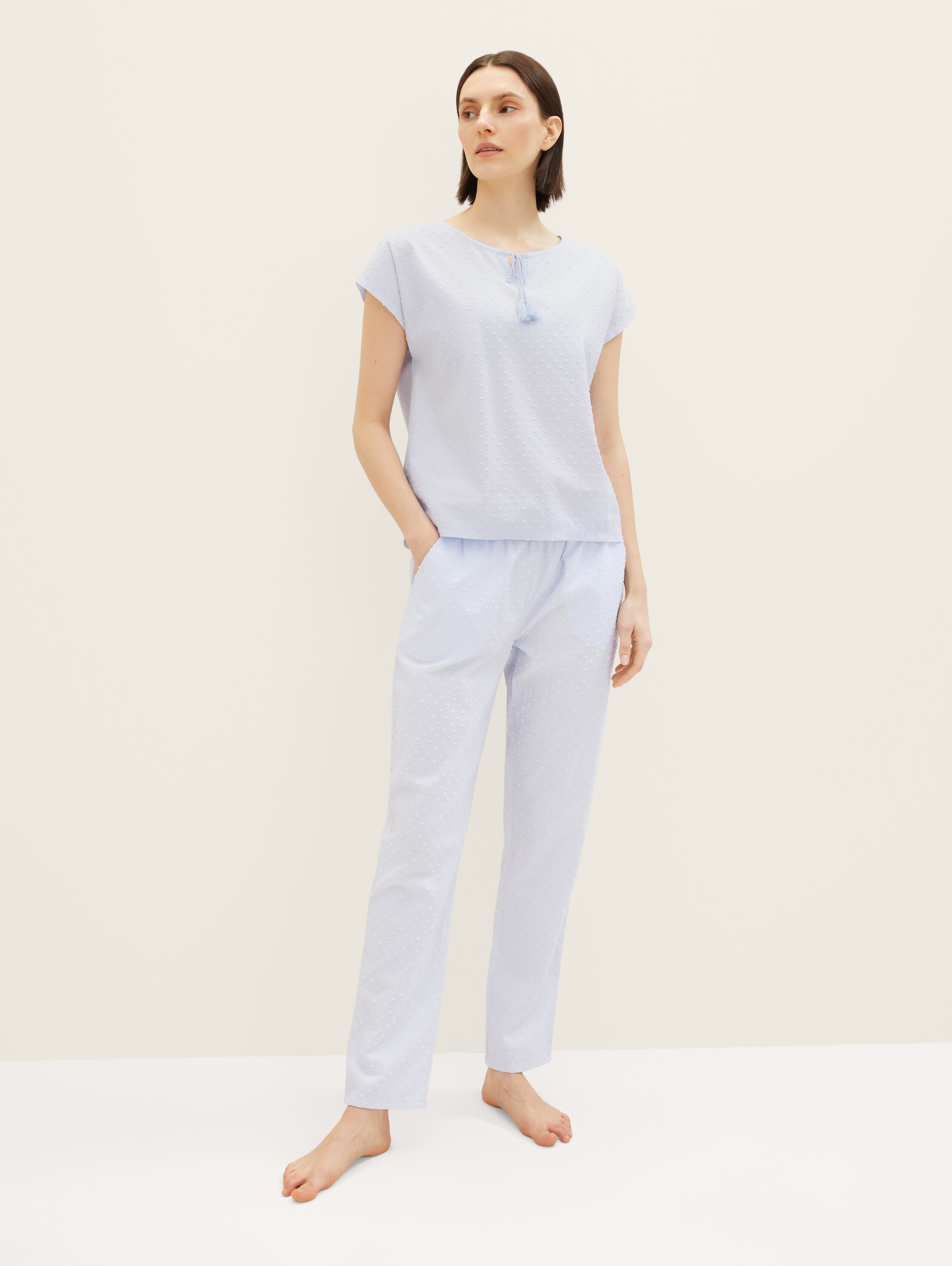 Pyjama-Hose mit Struktur - 1