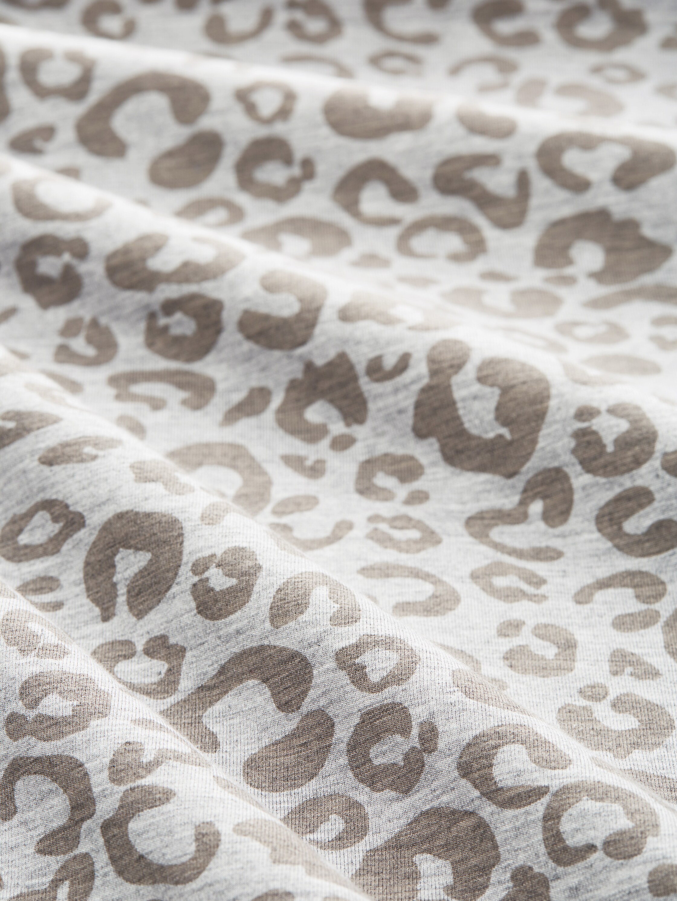 Pyjama-Shorts mit Leo-Print - greymediumallover - 