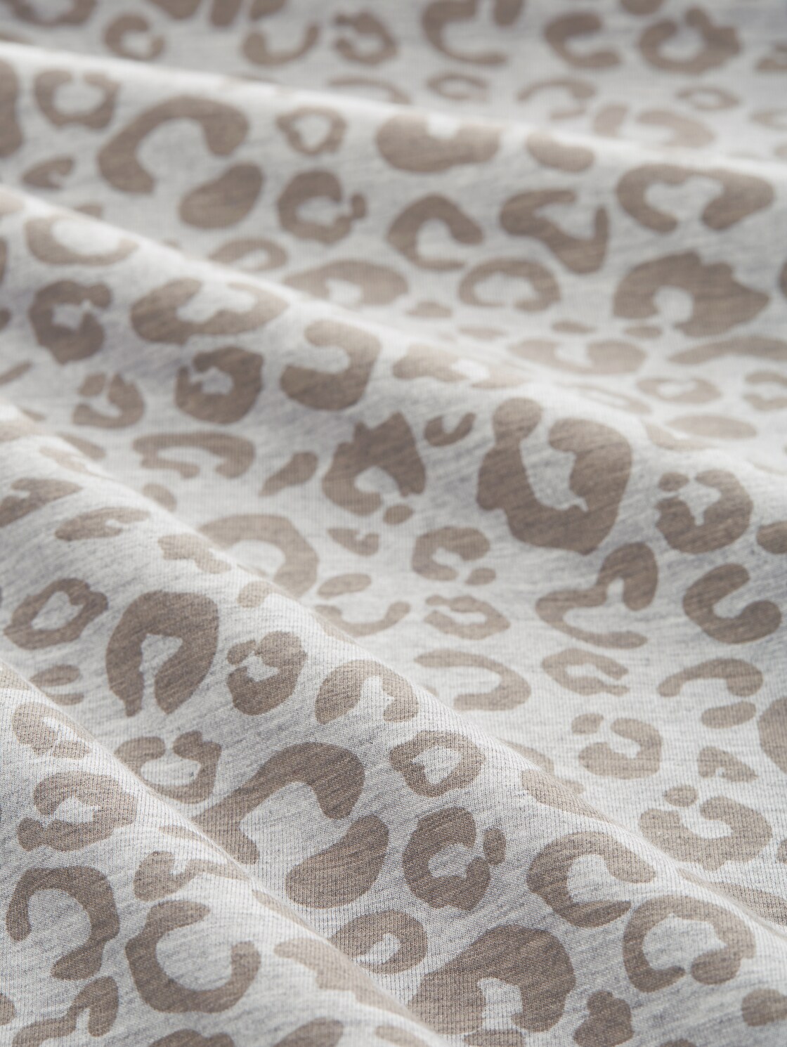 Pyjama-Hose mit Leo-Print - grey-medium-allover - Material-Ansicht