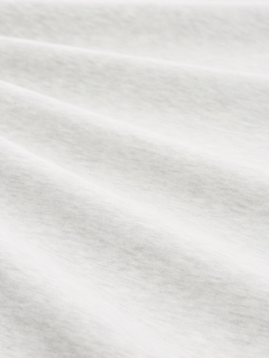 Loungewear Sweatshirt in Melange Optik - weiß-mittel-melange - Material-Ansicht