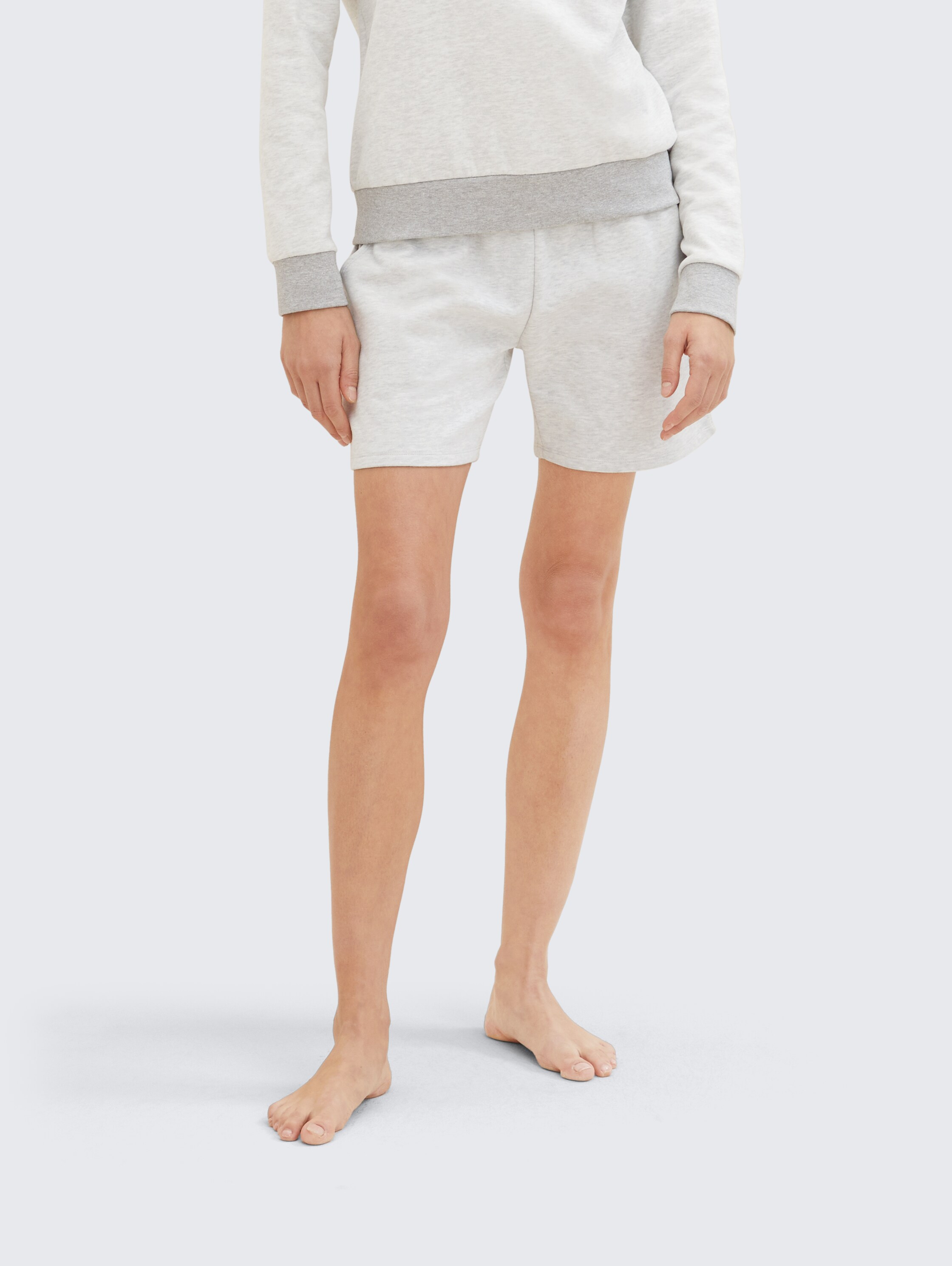 Loungewear Sweat-Shorts - weissmittelmelange - 