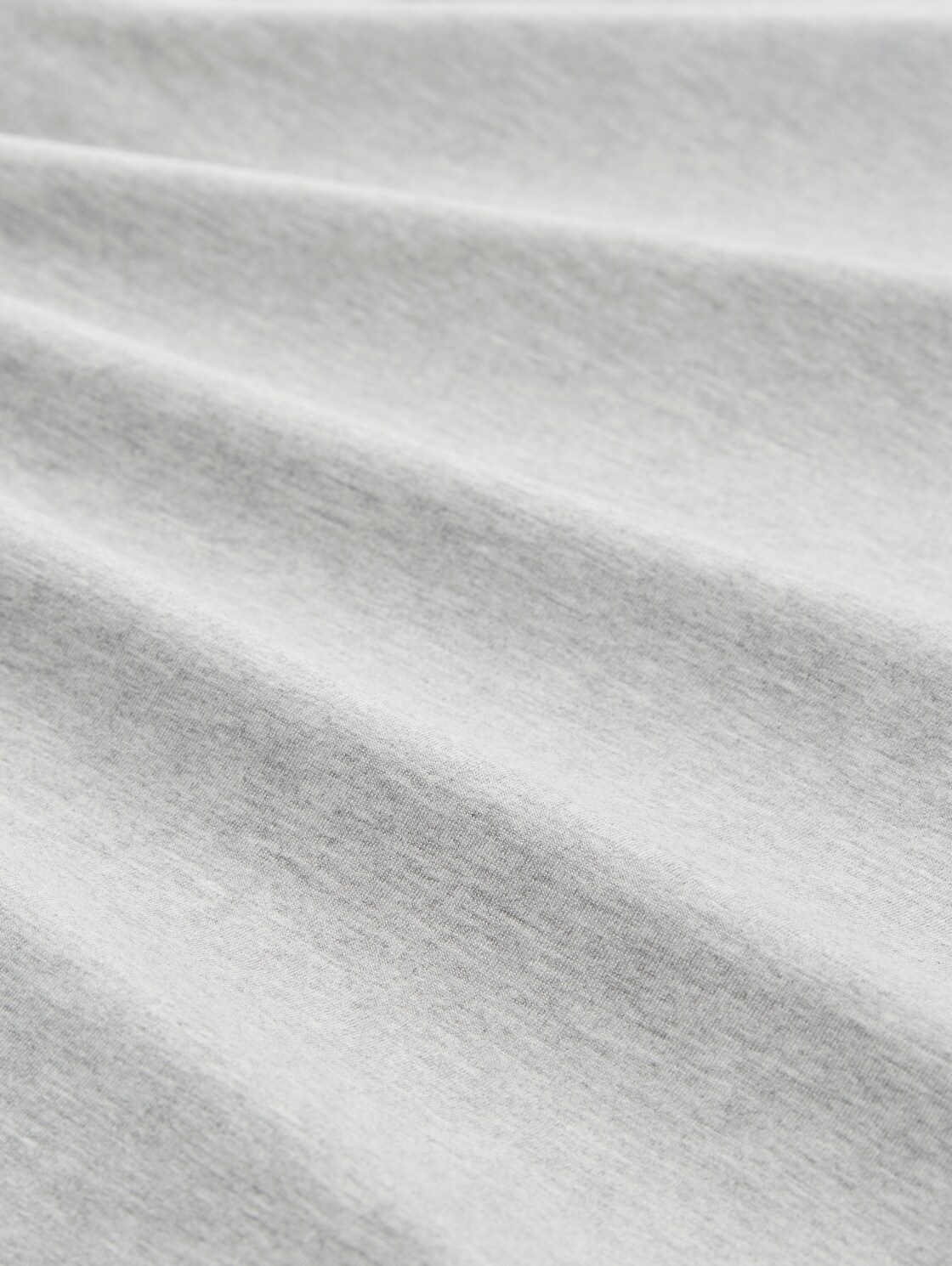 Loungewear T-Shirt in Melange Optik - grey-medium-melange - Material-Ansicht