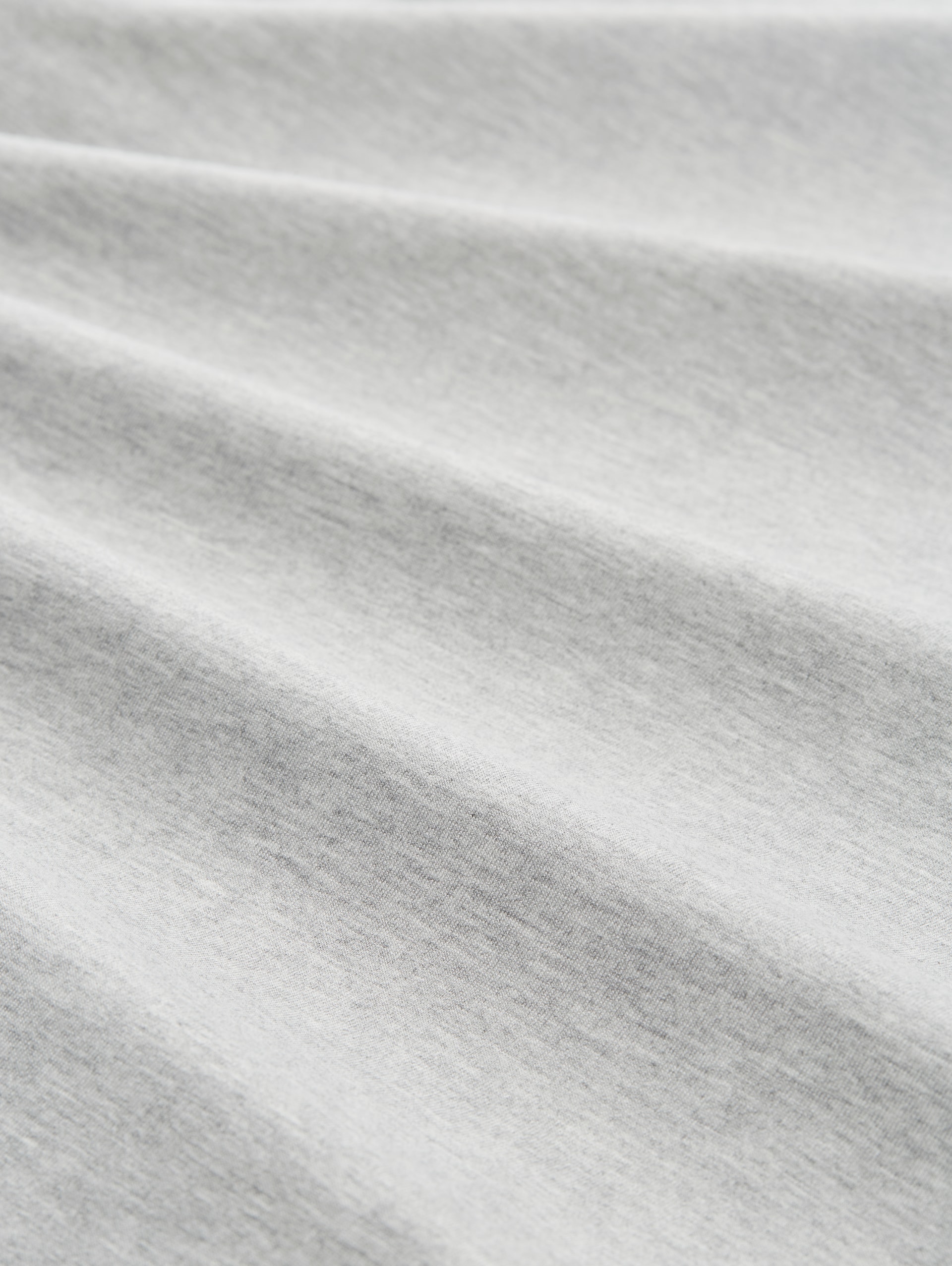Loungewear T-Shirt in Melange Optik - grey-medium-melange - Material-Ansicht