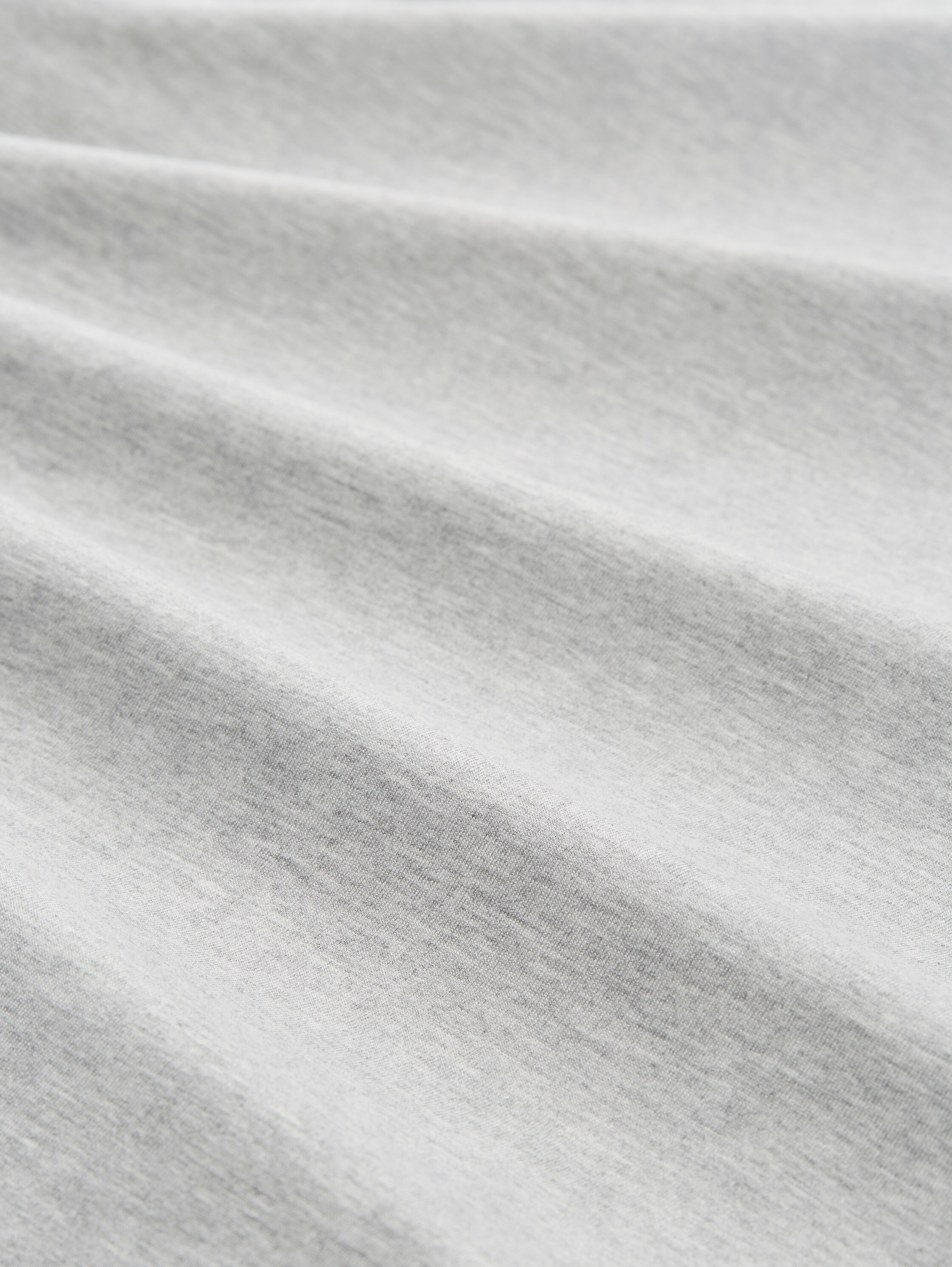 Loungewear T-Shirt in Melange Optik - greymediummelange - 
