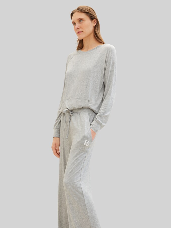 Pantalon de pyjama en optique mélangée par Women, grey-medium-melange