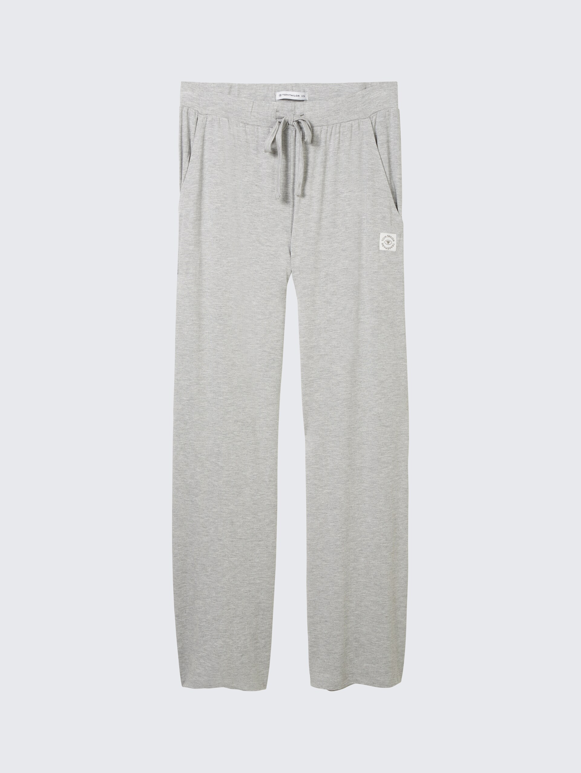 Pyjama-Hose in Melange Optik - grey-medium-melange - Vorder-Produkt-Ansicht