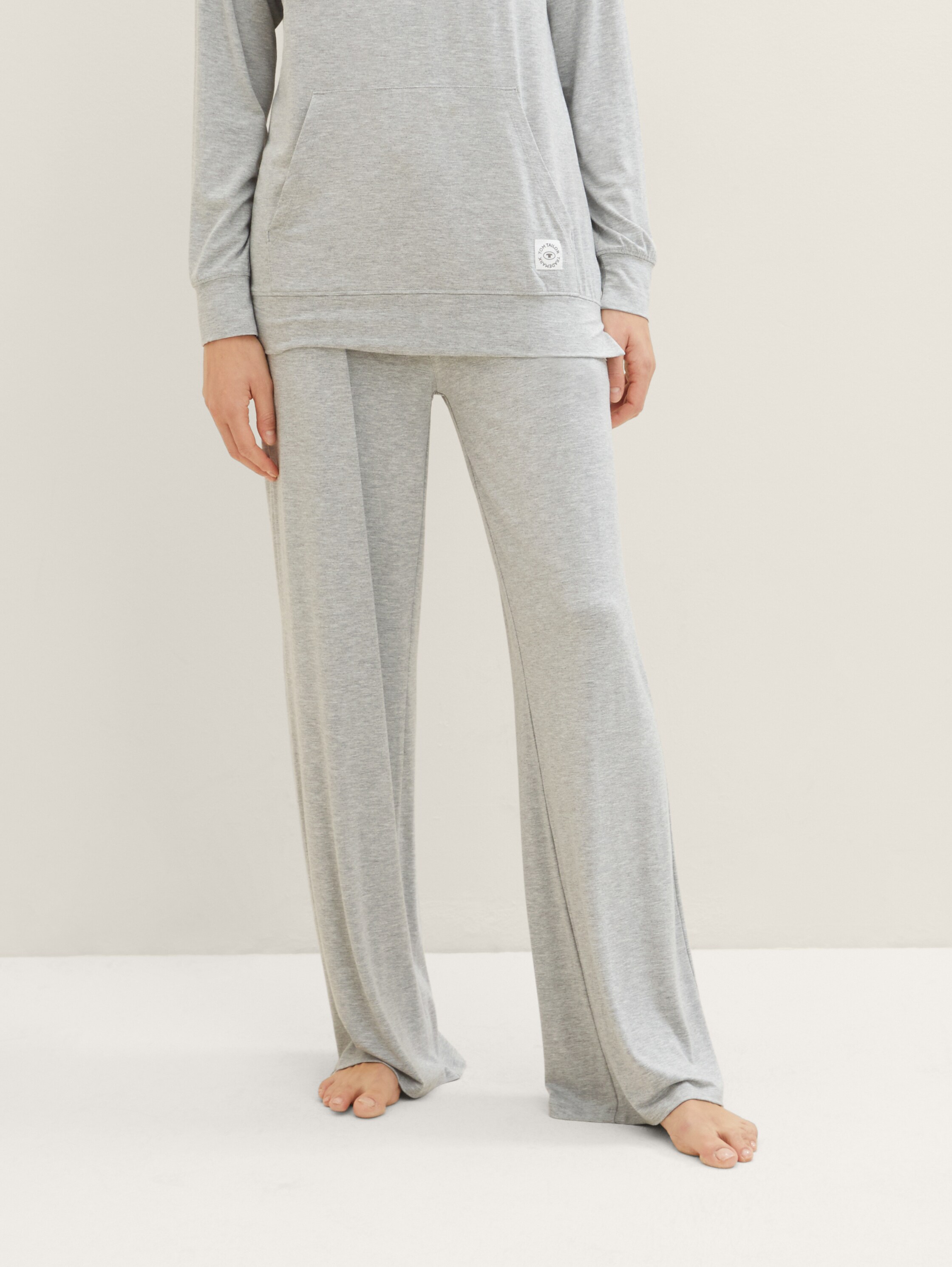 Pyjama-Hose in Melange Optik - 6
