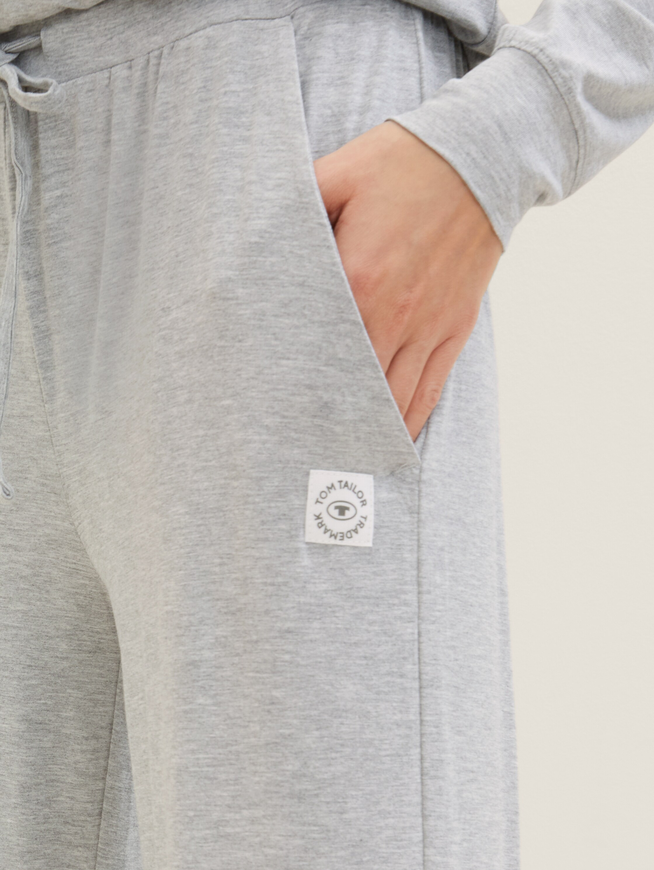 Pyjama-Hose in Melange Optik - 5
