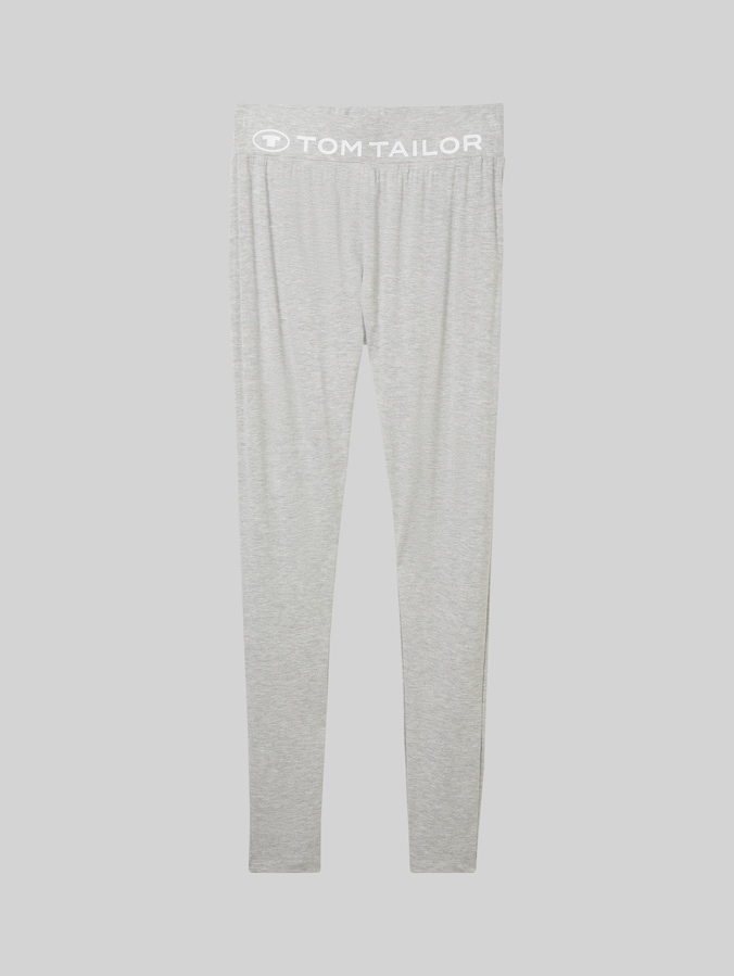 Loungewear Leggings mit Logo-Print von Women, grey-medium-melange