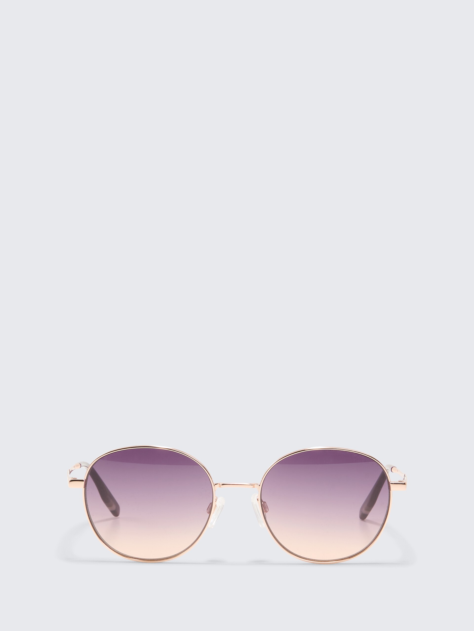 Runde Sonnenbrille - gold - Vorder-Produkt-Ansicht