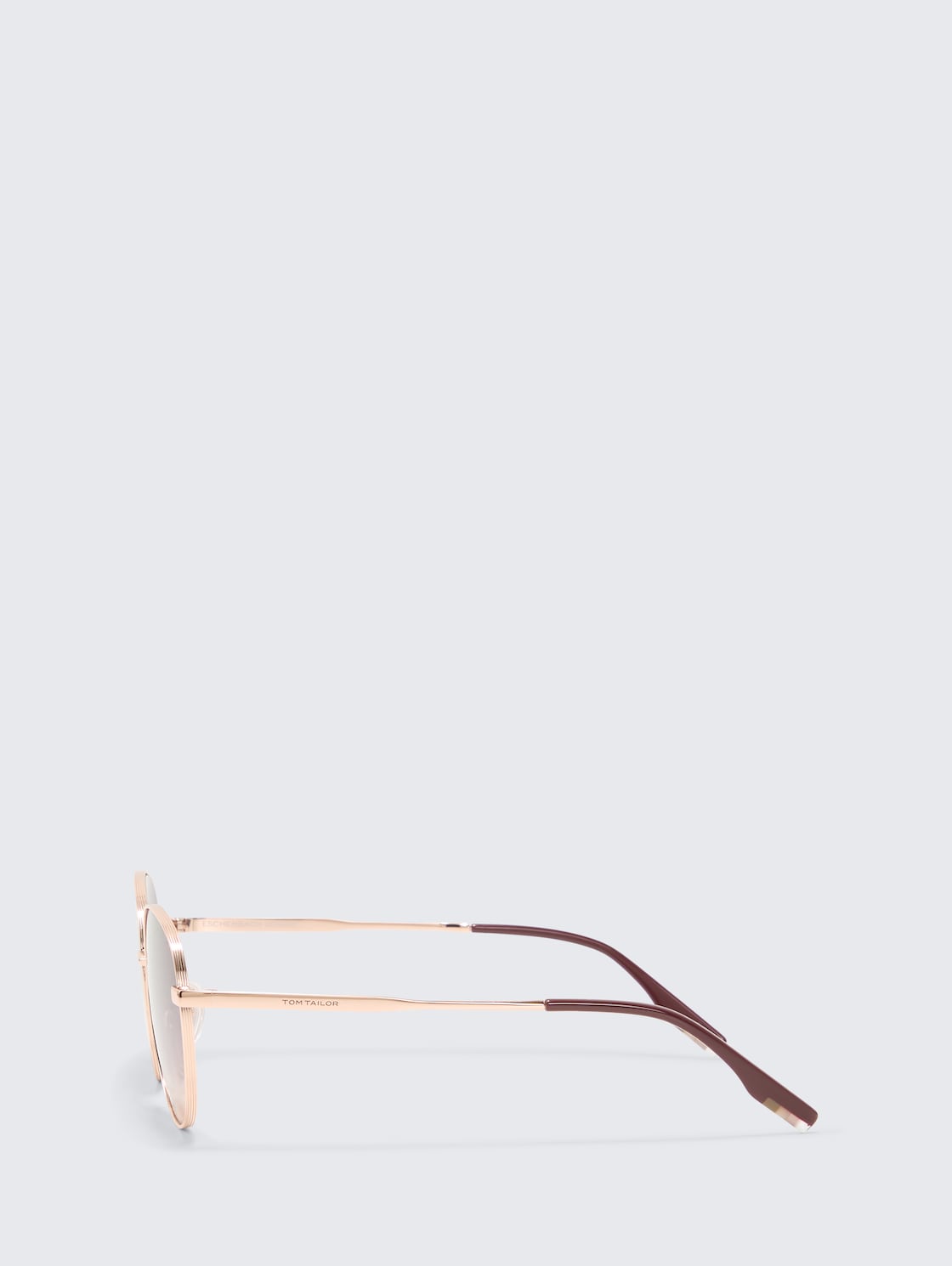 Runde Sonnenbrille - gold - seitliche Produkt-Ansicht