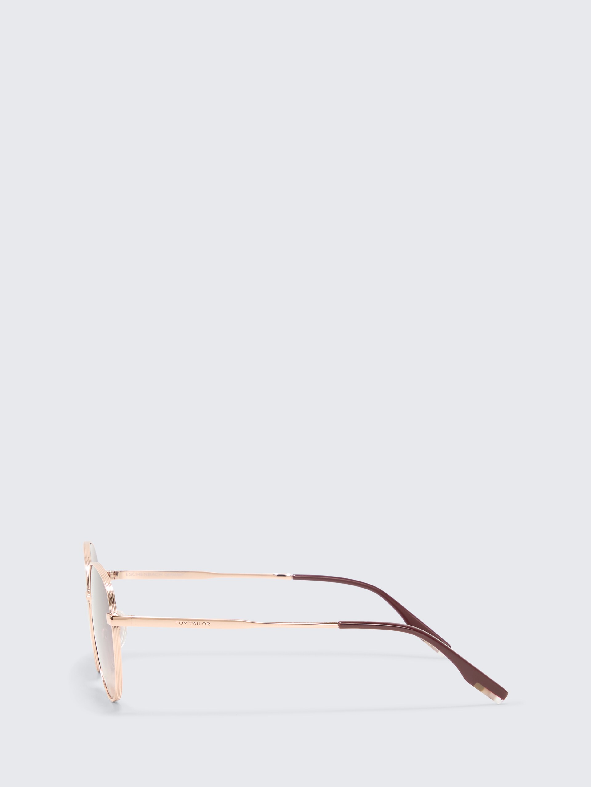 Runde Sonnenbrille - gold - seitliche Produkt-Ansicht