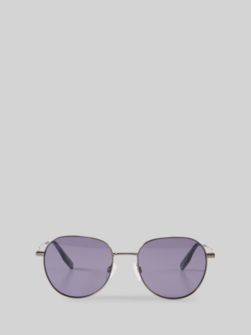 Panto sunglasses UV400 by Unisex, grey / gun