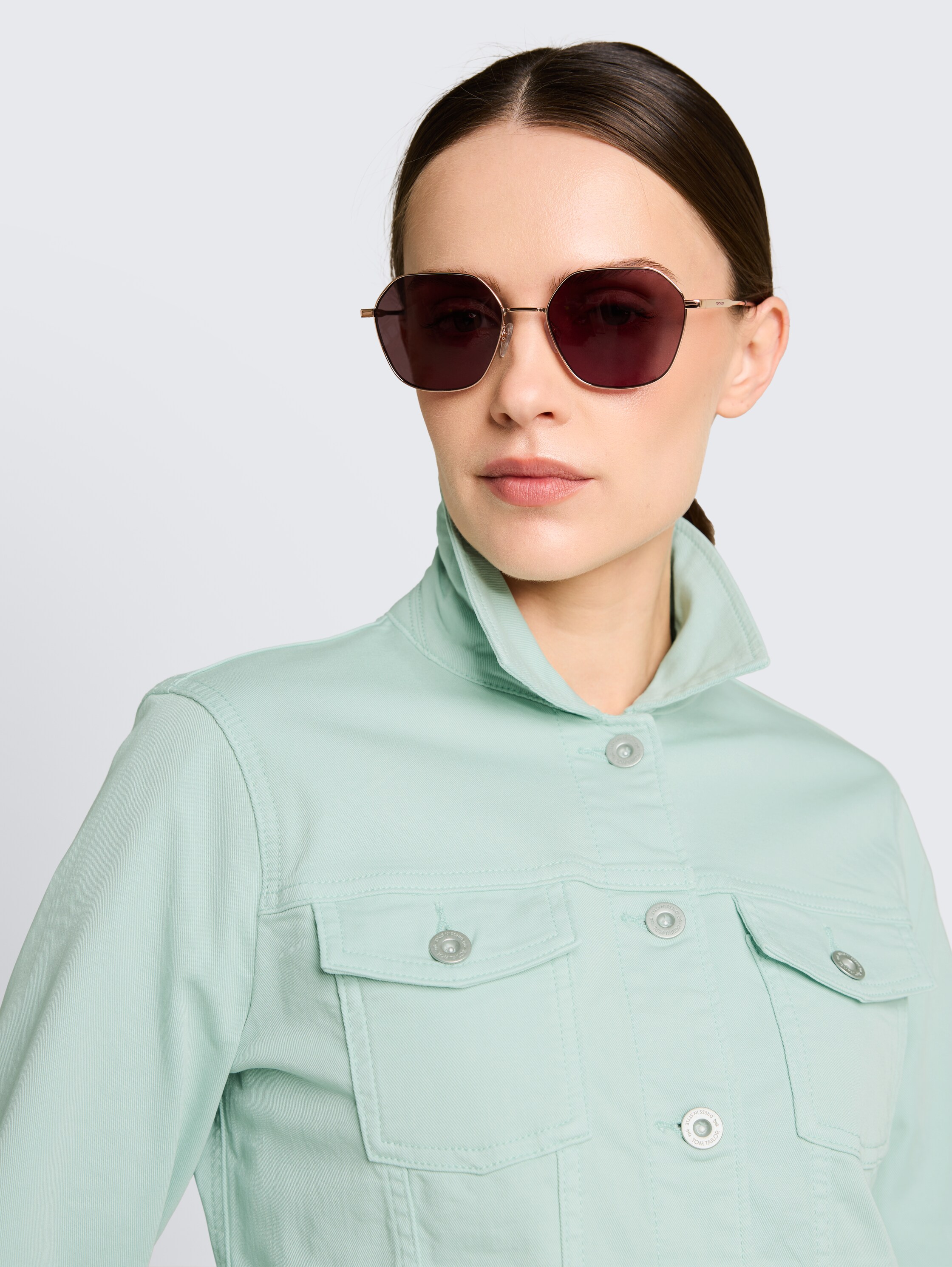 Hexagon sunglasses - gold - 