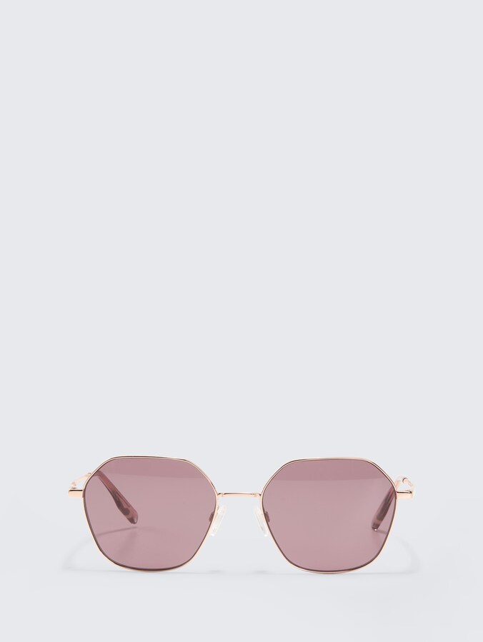 Hexagon Sonnenbrille von Women, gold