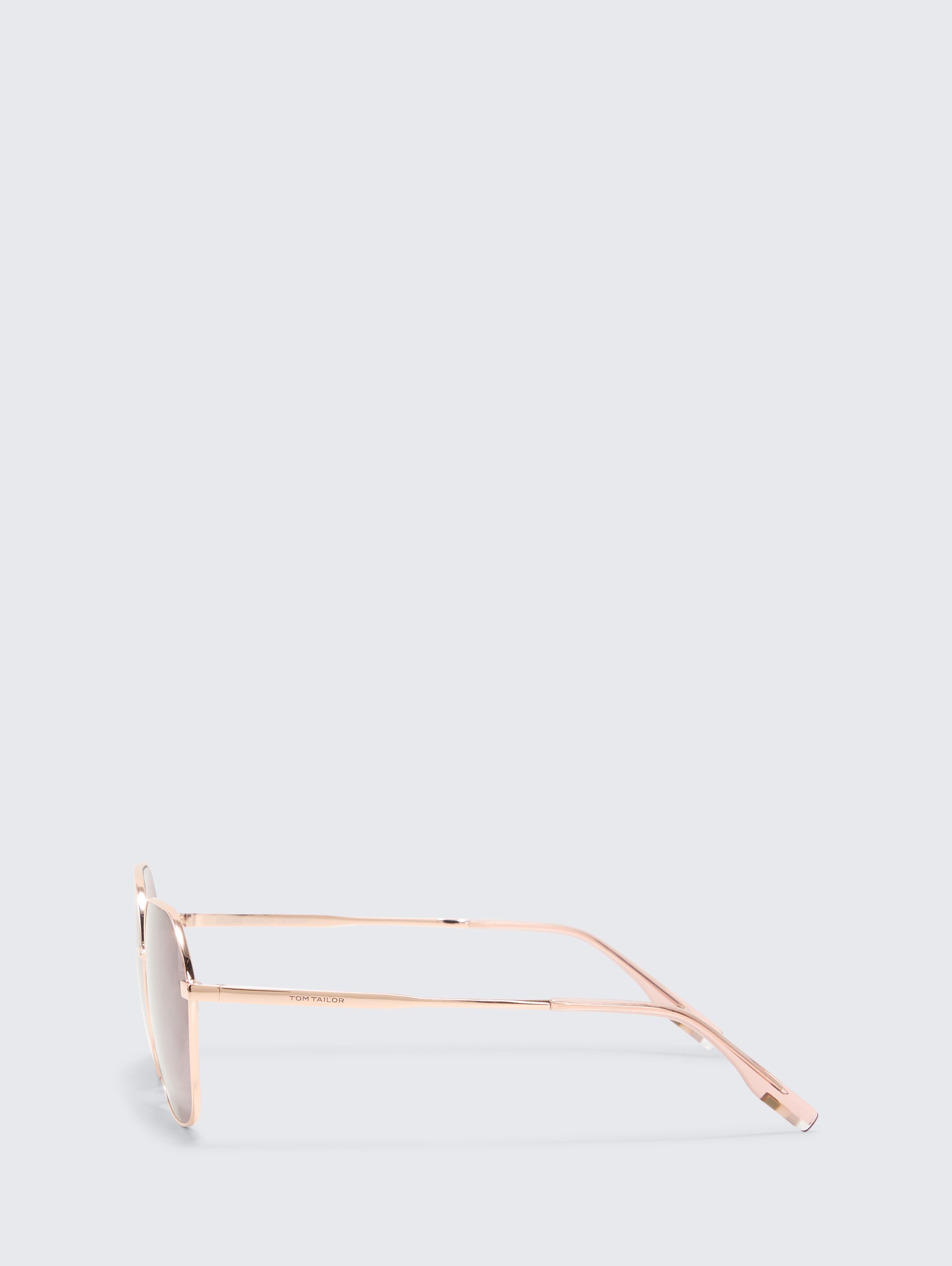 Hexagon Sonnenbrille - gold - seitliche Produkt-Ansicht