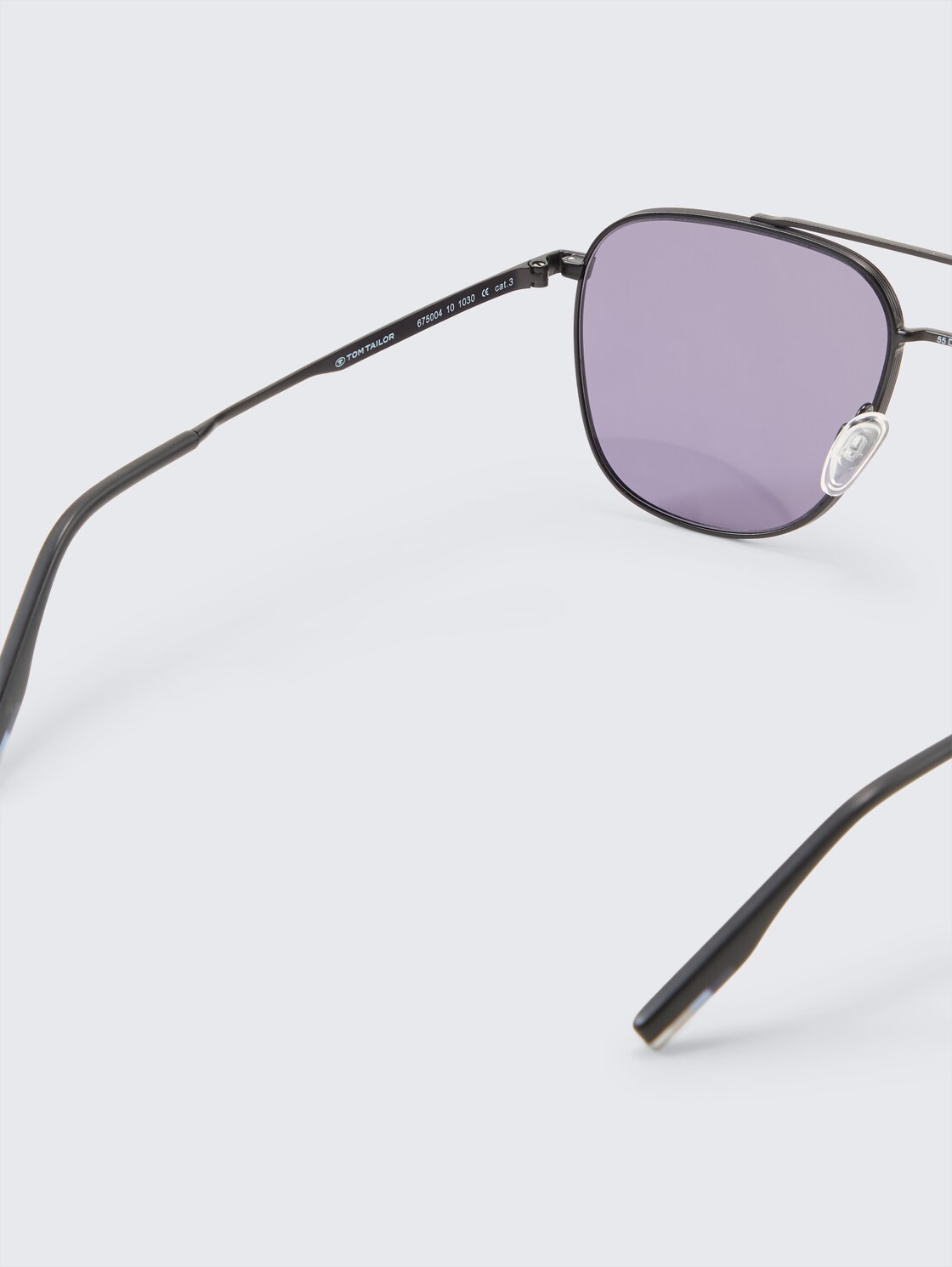 Rechteckige Sonnenbrille - grey / gun - Produkt-Detail-Ansicht