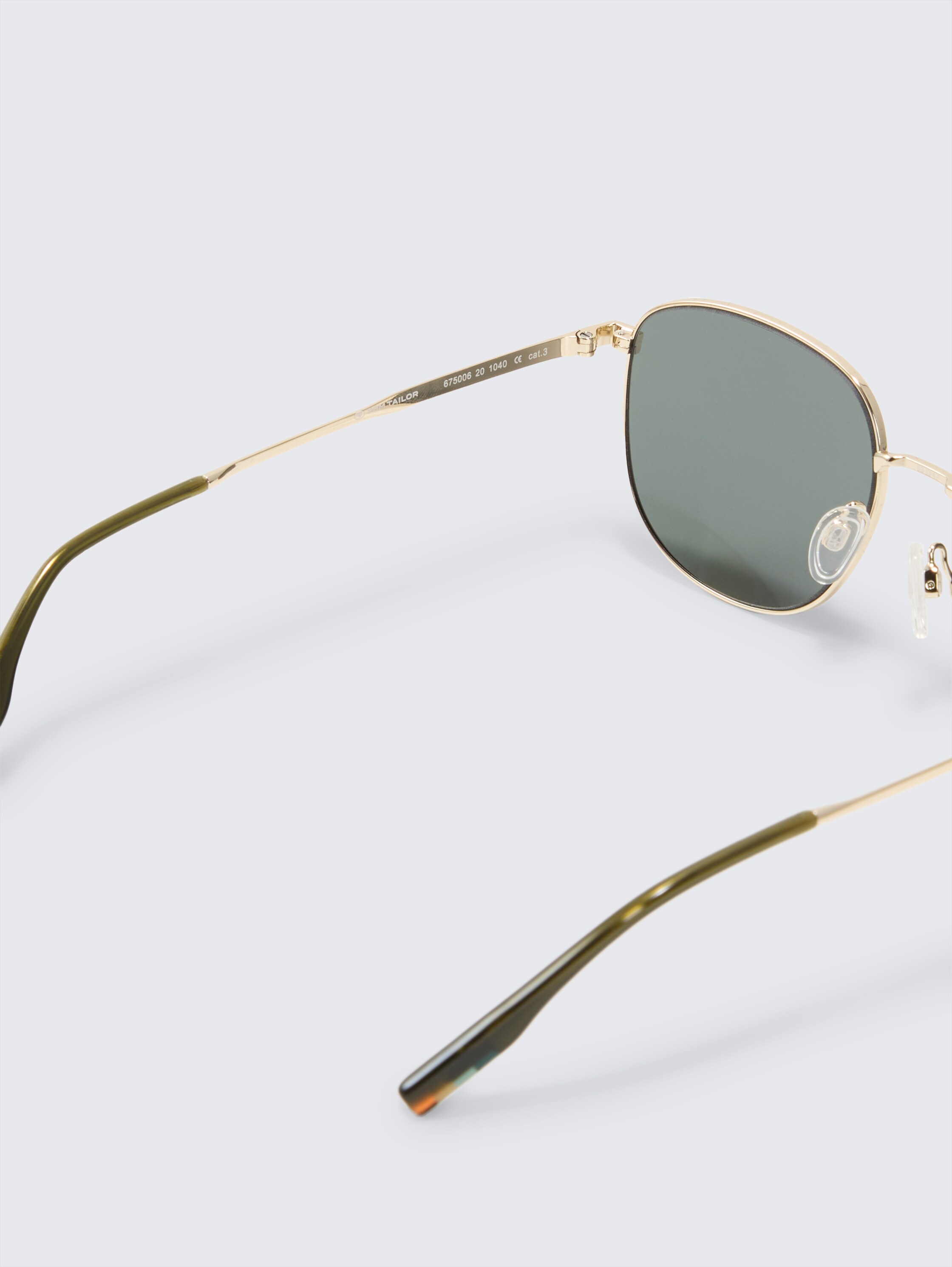 Rechteckige Sonnenbrille - gold - 