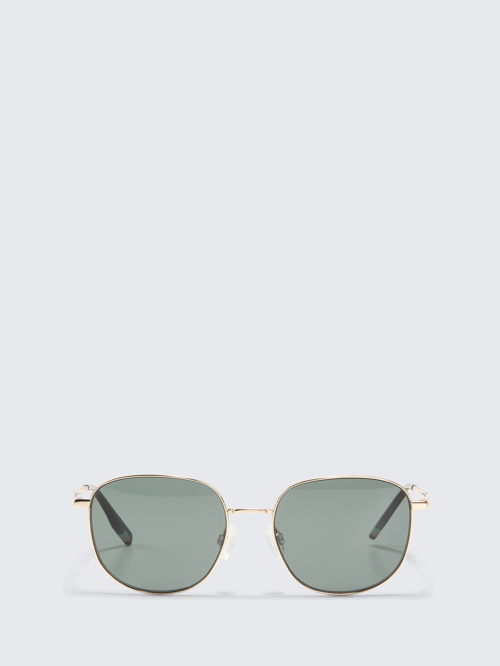 Rechteckige Sonnenbrille - gold - Vorder-Produkt-Ansicht