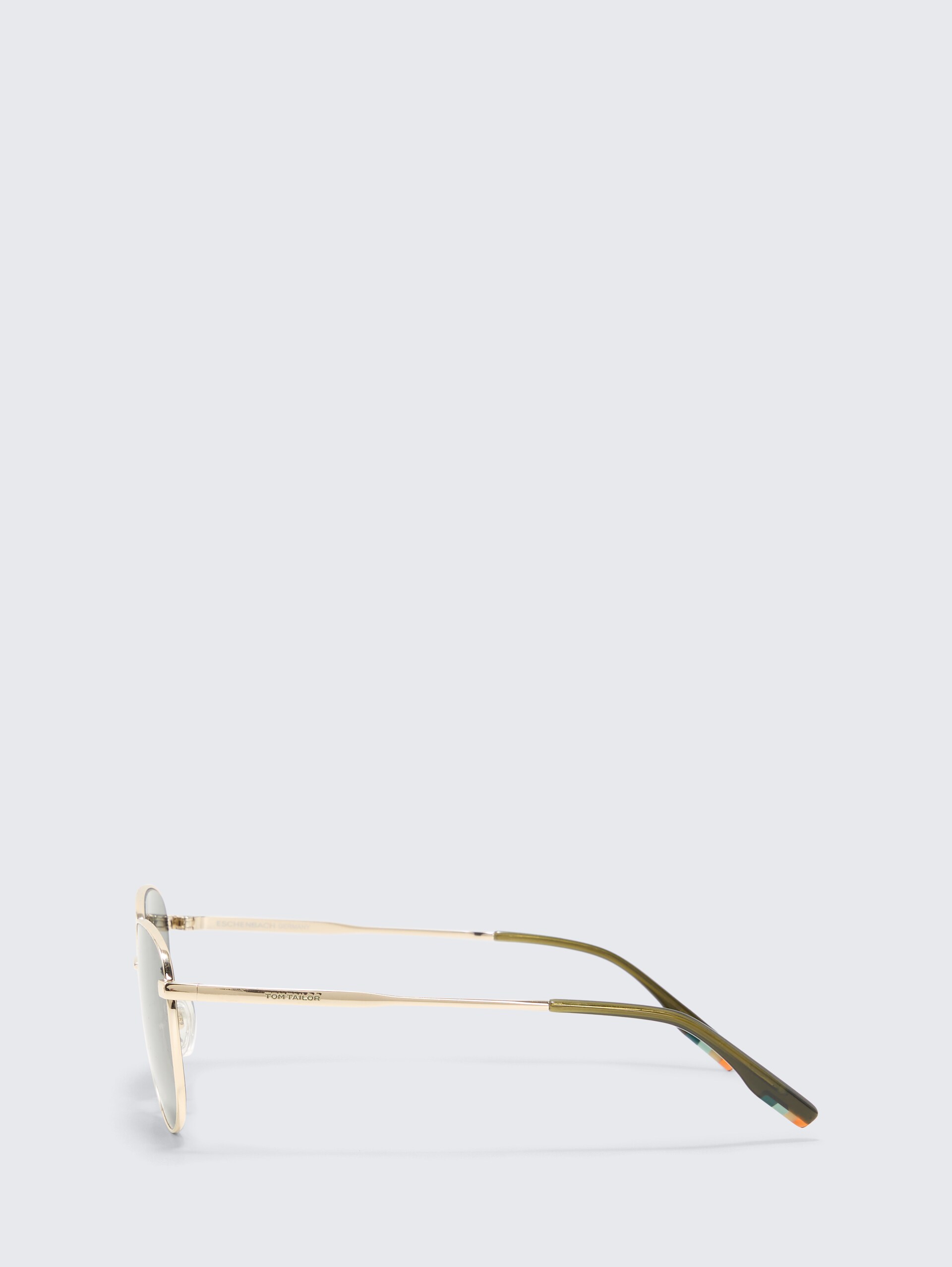 Rechteckige Sonnenbrille - gold - seitliche Produkt-Ansicht
